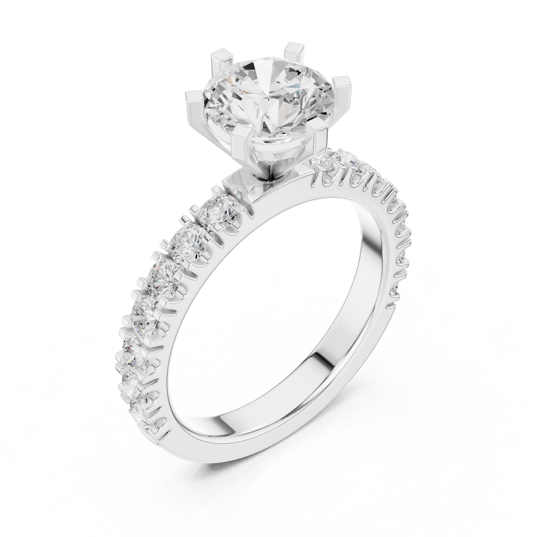 Elegant stackable ring set featuring multiple slim bands.