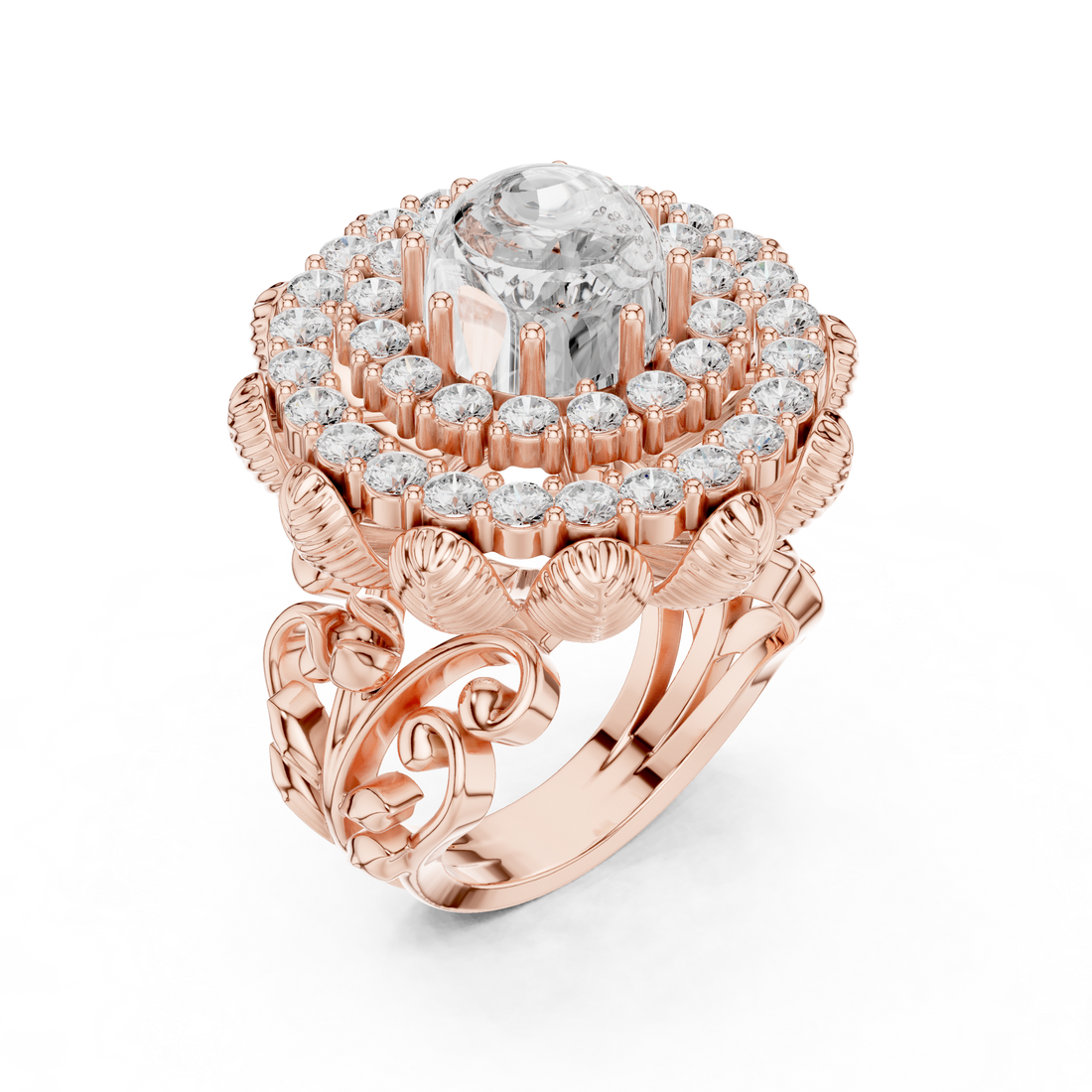 Elegant princess-cut diamond engagement ring with brilliant center stone and slim polished gold band.