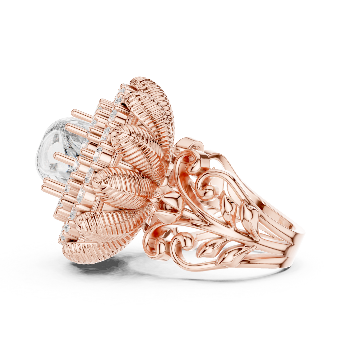 Minimalist thin band ring with tiny diamond accents and sleek modern look.