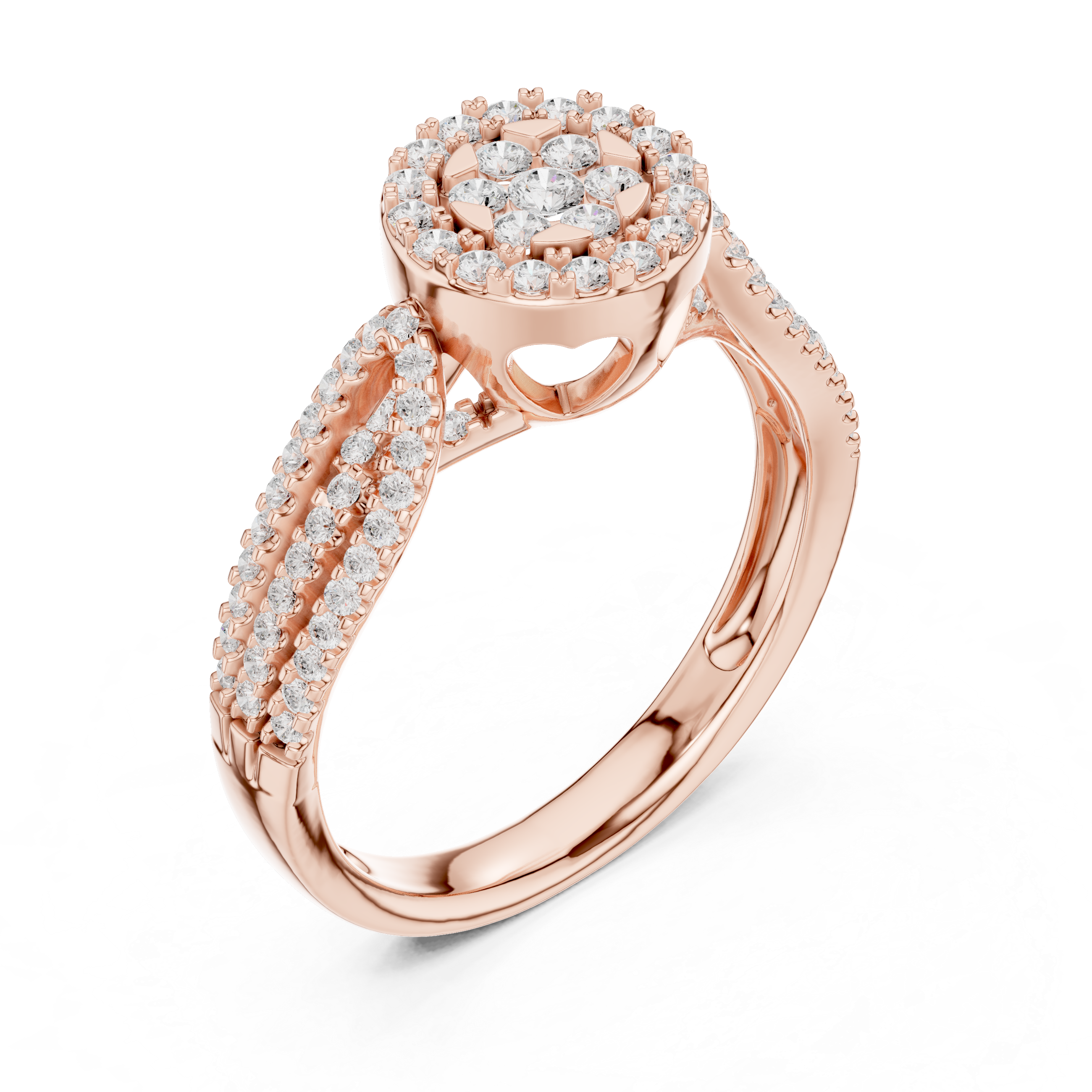Designer diamond link bracelet with sparkling stone accents.