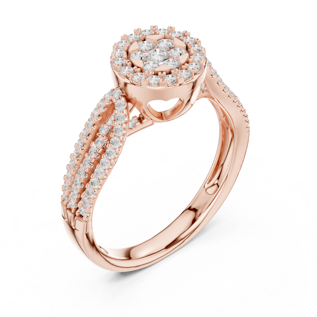 Designer diamond link bracelet with sparkling stone accents.