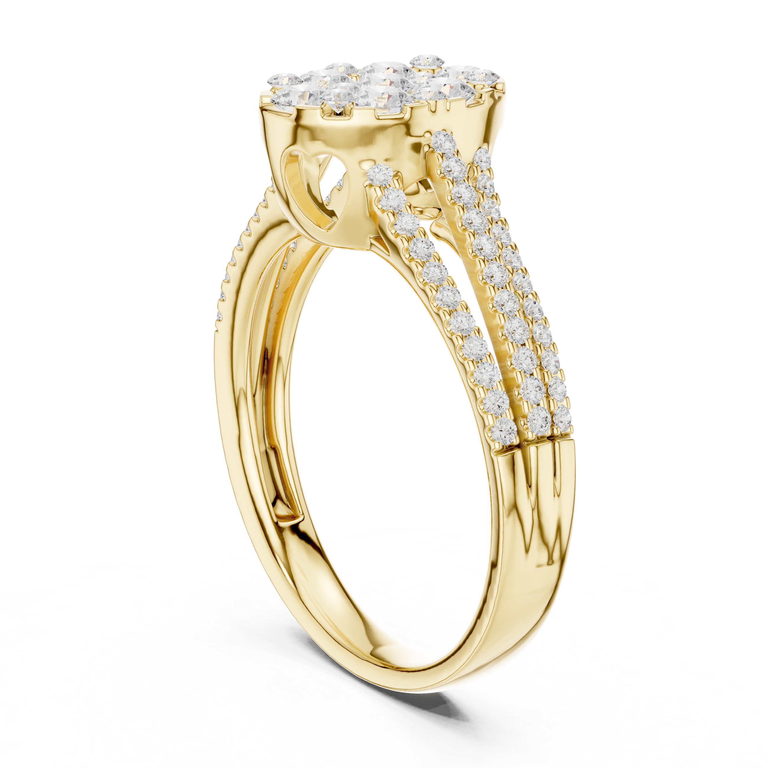 Traditional nose ring featuring circular gold hoop with decorative bead.
