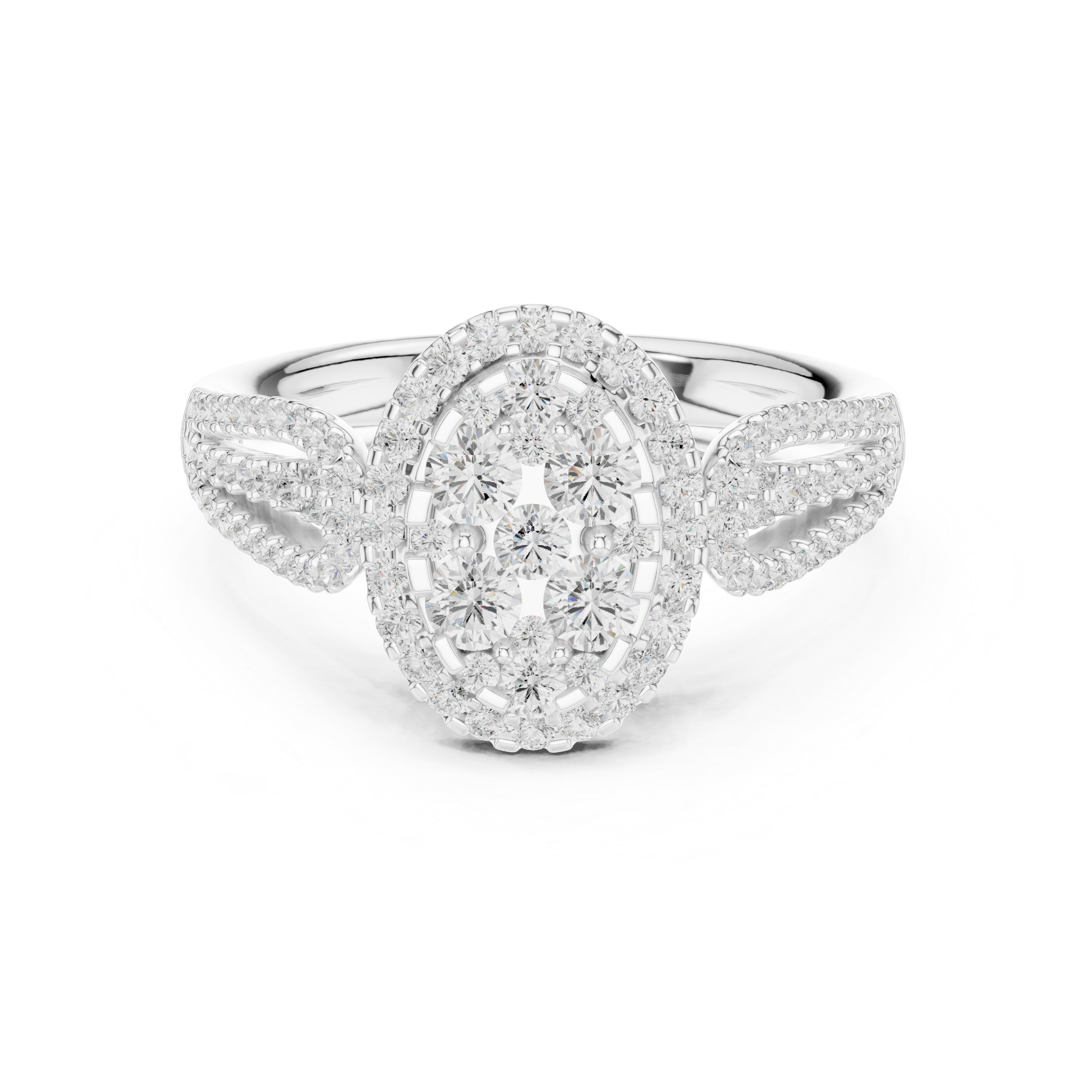 Designer baby ring featuring adjustable band and smooth edges.