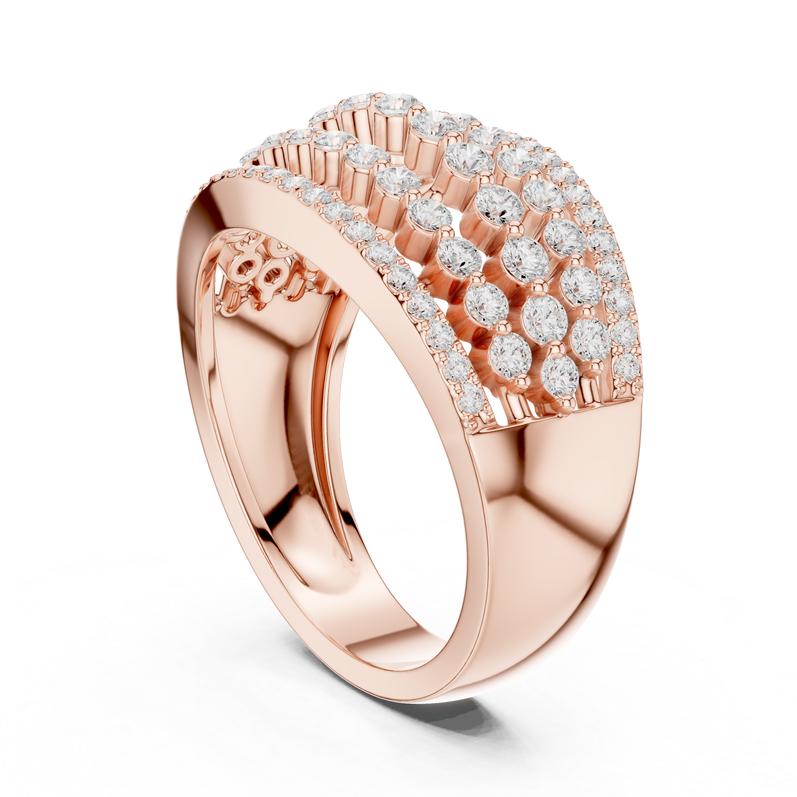Modern open ring featuring adjustable dual-end design.