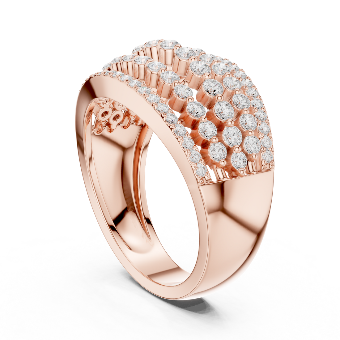 Modern open ring featuring adjustable dual-end design.