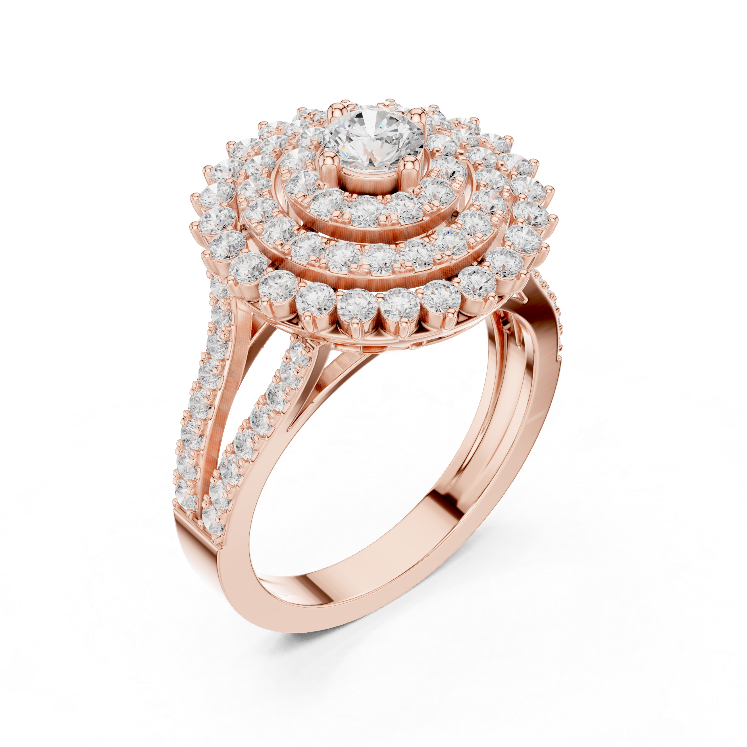 Modern diamond pendant featuring minimalist design.