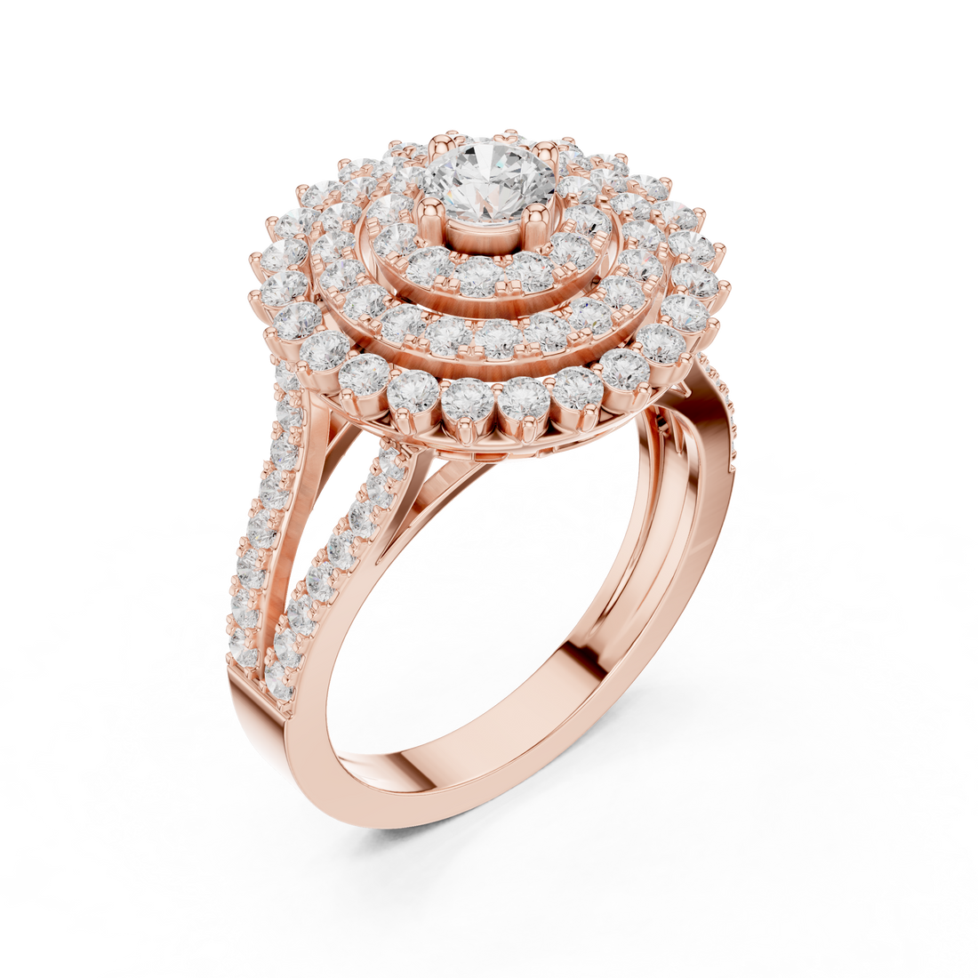 Modern diamond pendant featuring minimalist design.