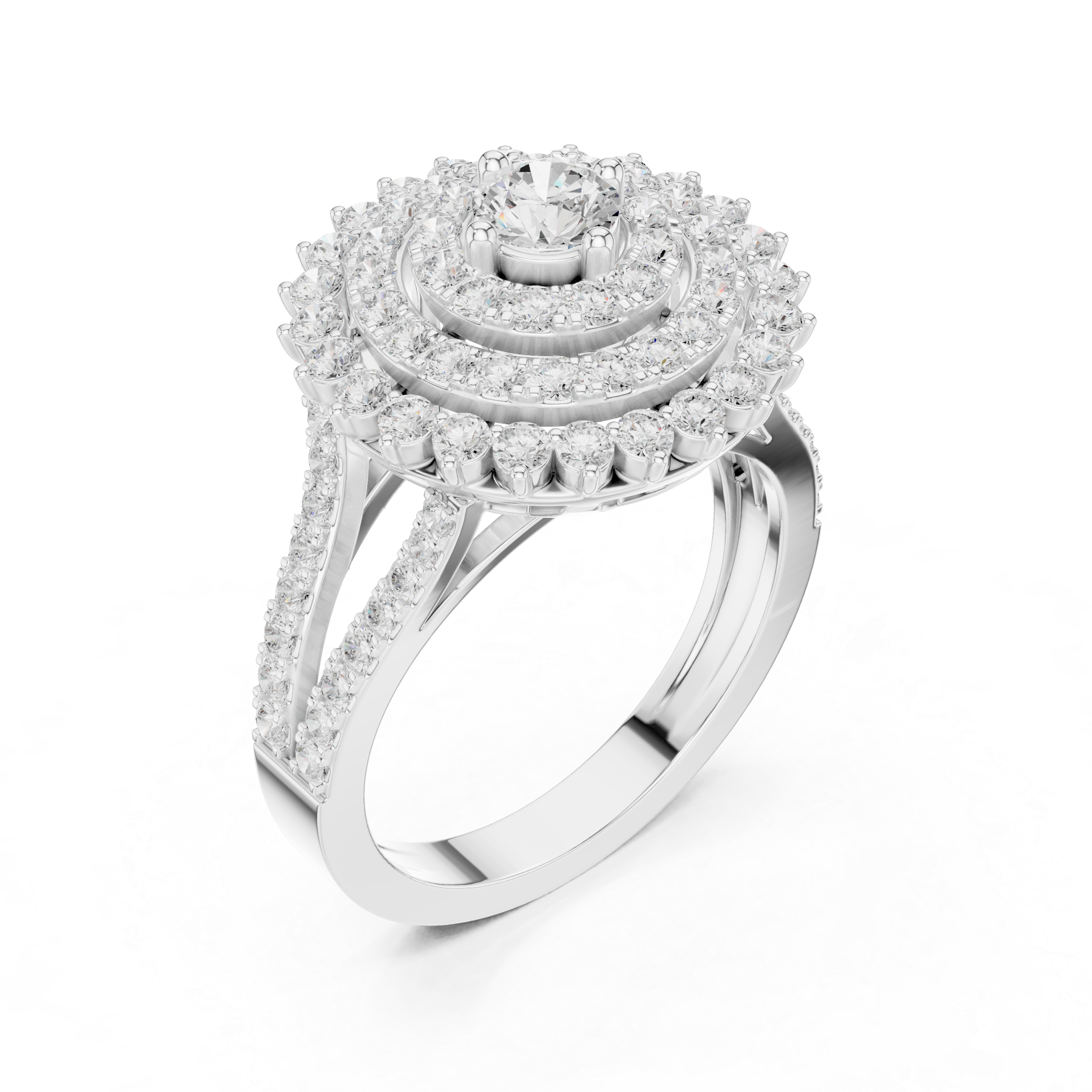 Elegant stackable ring set featuring multiple slim bands.