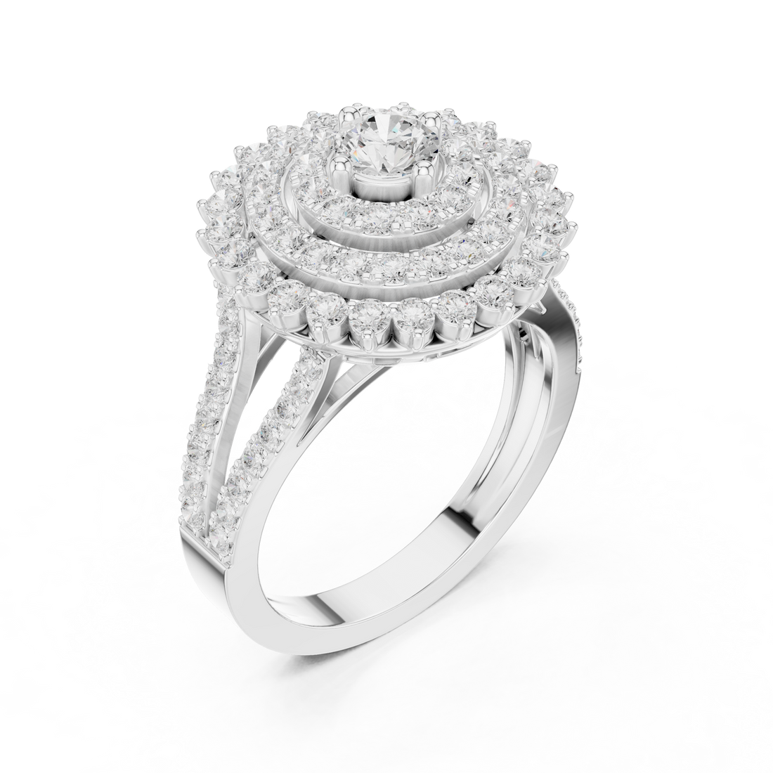 Elegant stackable ring set featuring multiple slim bands.