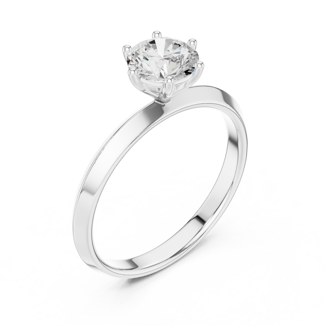 Elegant nose pin featuring tiny solitaire diamond in sleek gold mount.