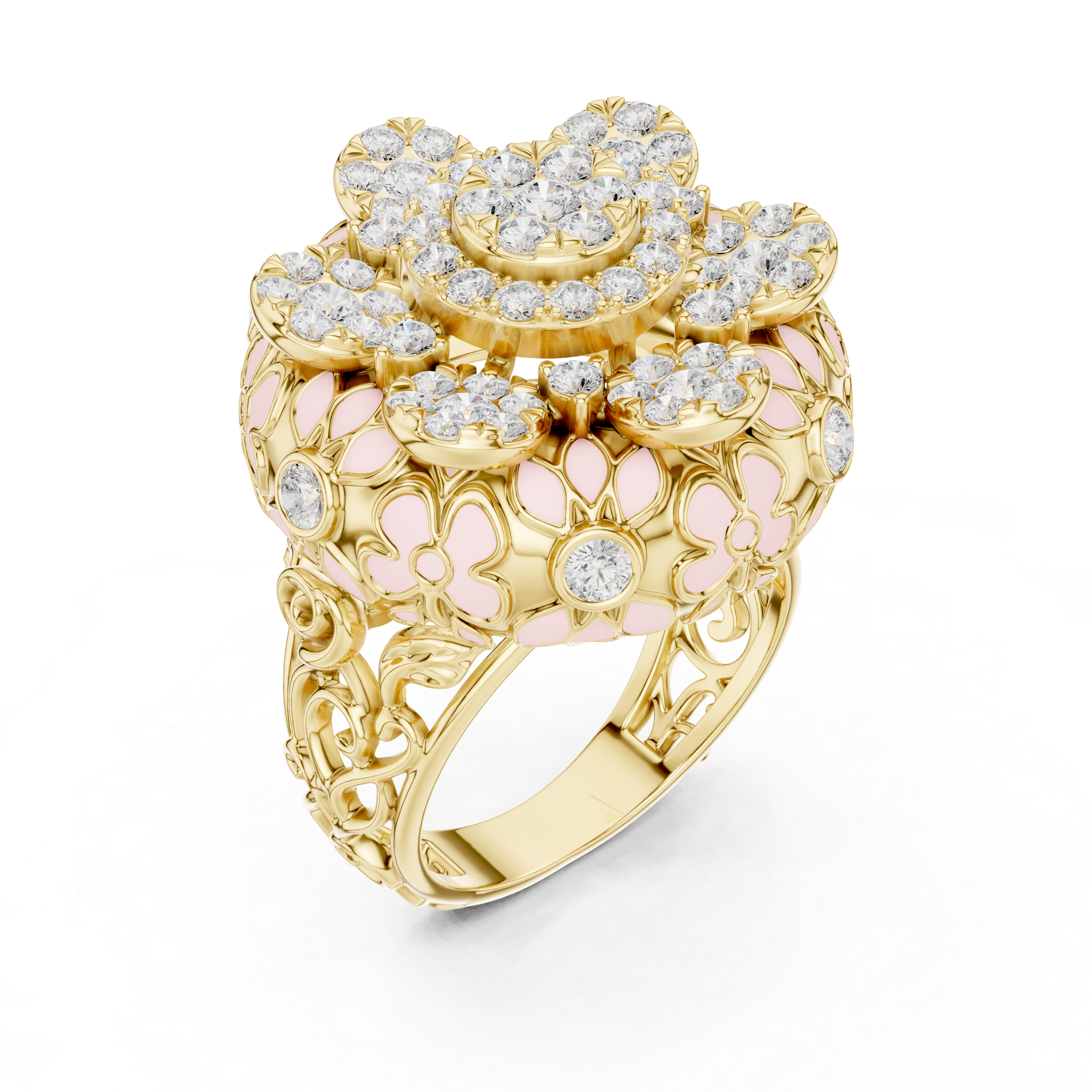 Vintage-inspired toe ring featuring decorative antique-style motifs.