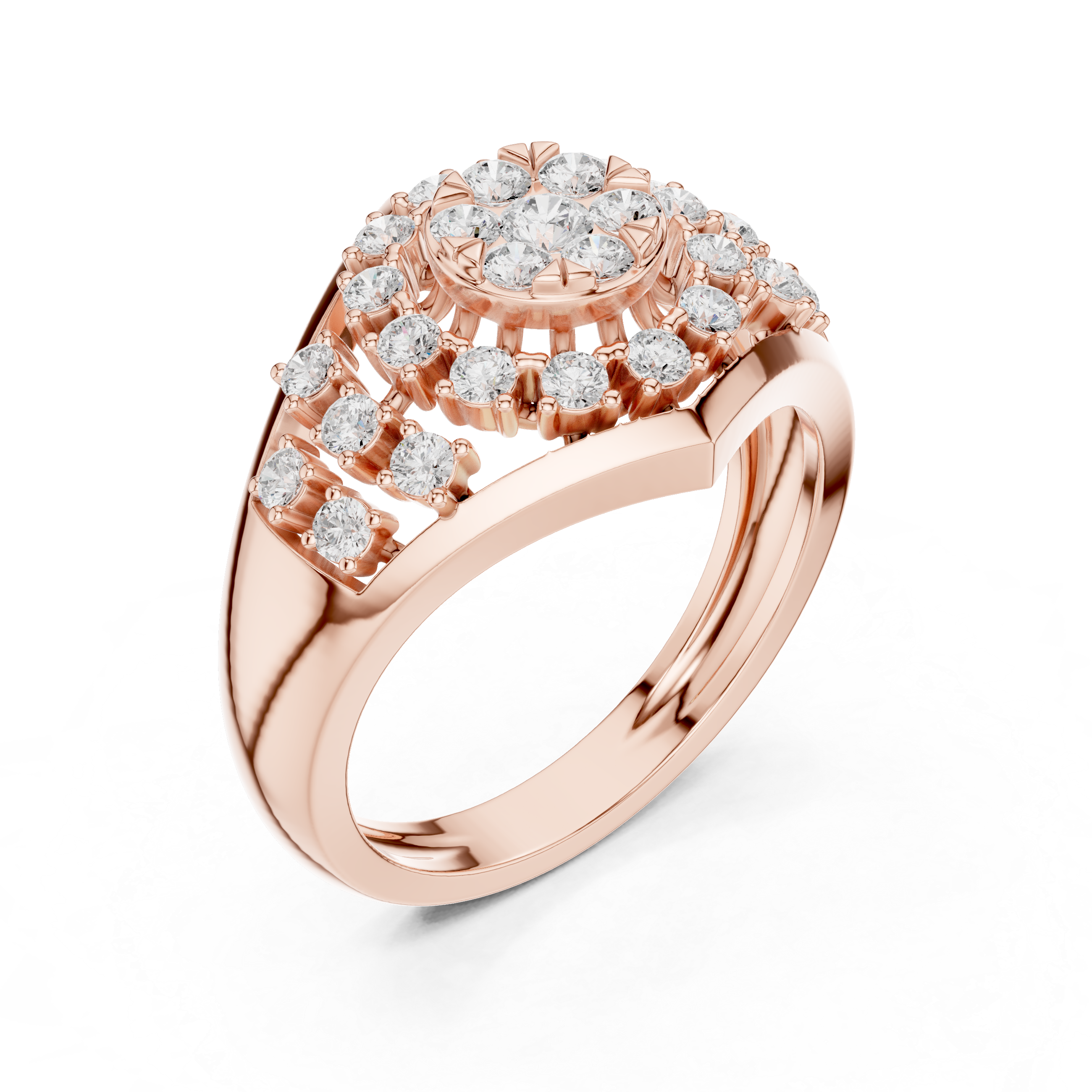 Designer men's gemstone ring featuring bold rectangular stone centerpiece.
