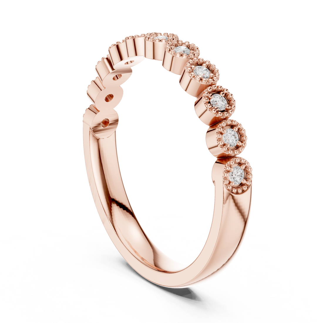 Elegant tennis bracelet featuring uniform diamond pattern.