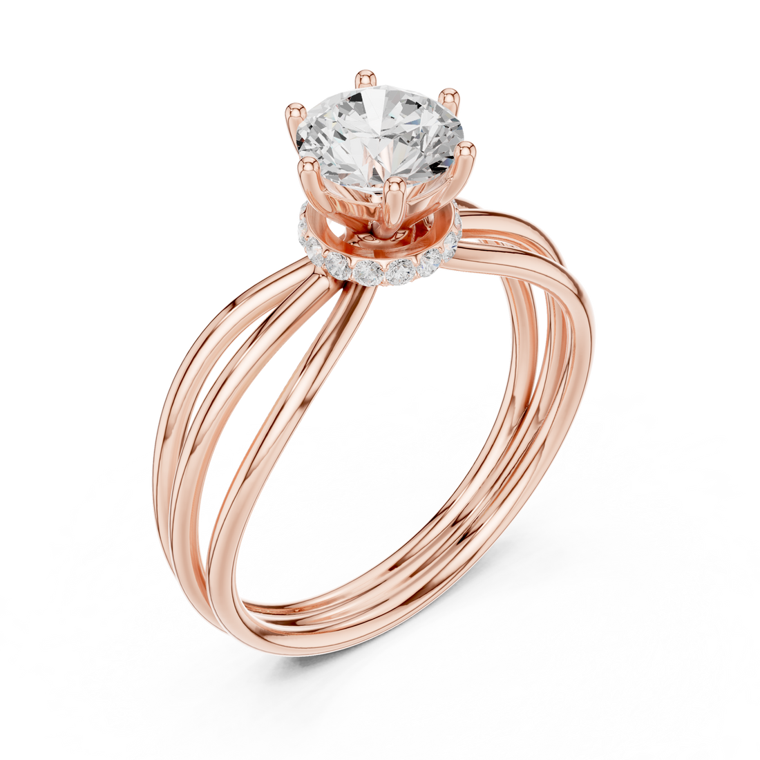 Modern diamond pendant featuring minimalist design.