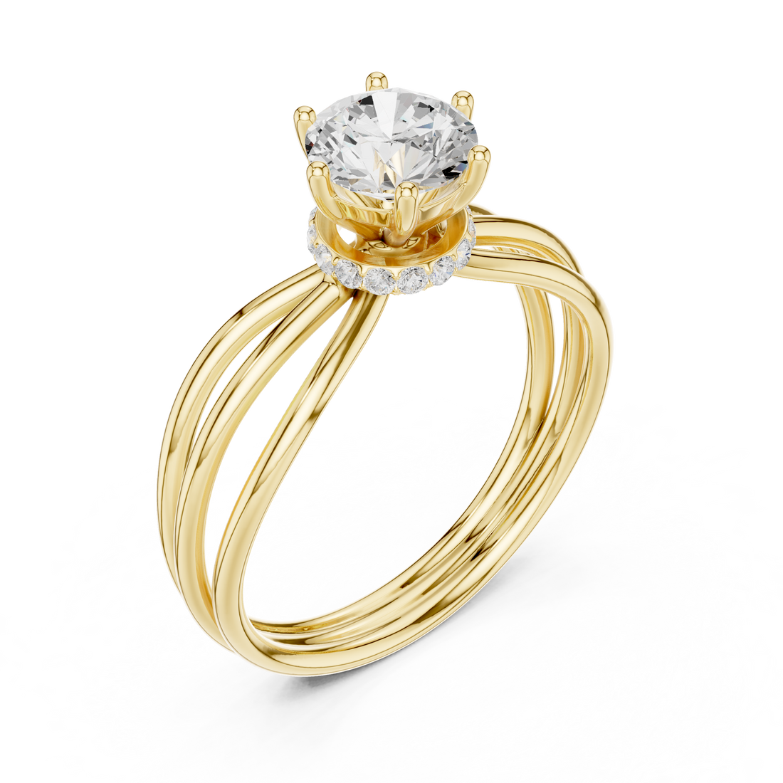 Stylish anniversary ring featuring sparkling stone accents.