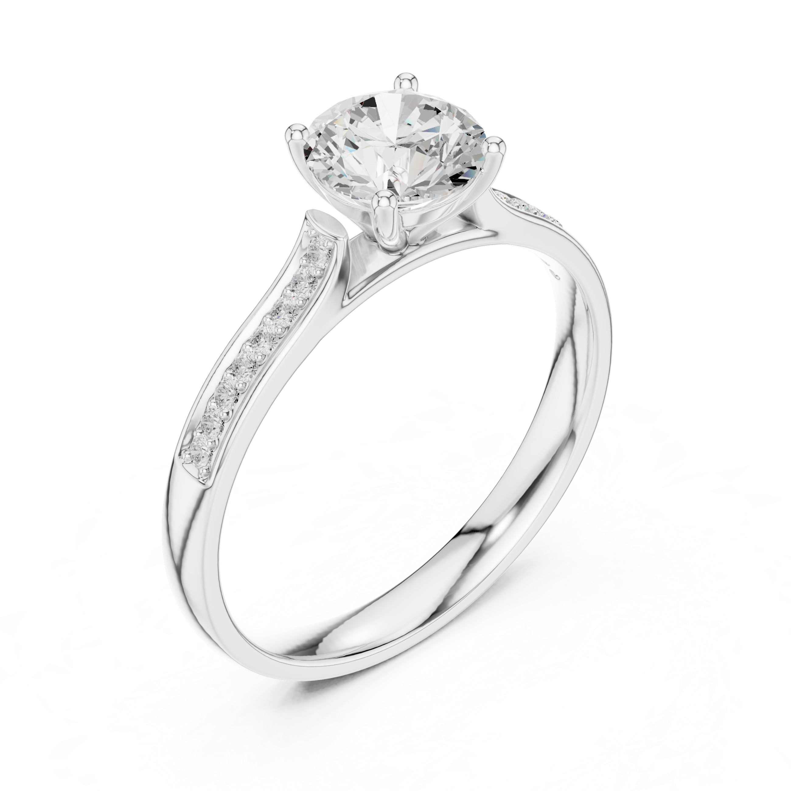 Stylish marquise diamond ring with elongated shape and delicate prong setting.