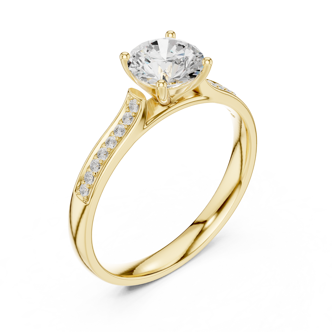 Luxury cluster diamond ring featuring multiple small stones forming dazzling centerpiece.