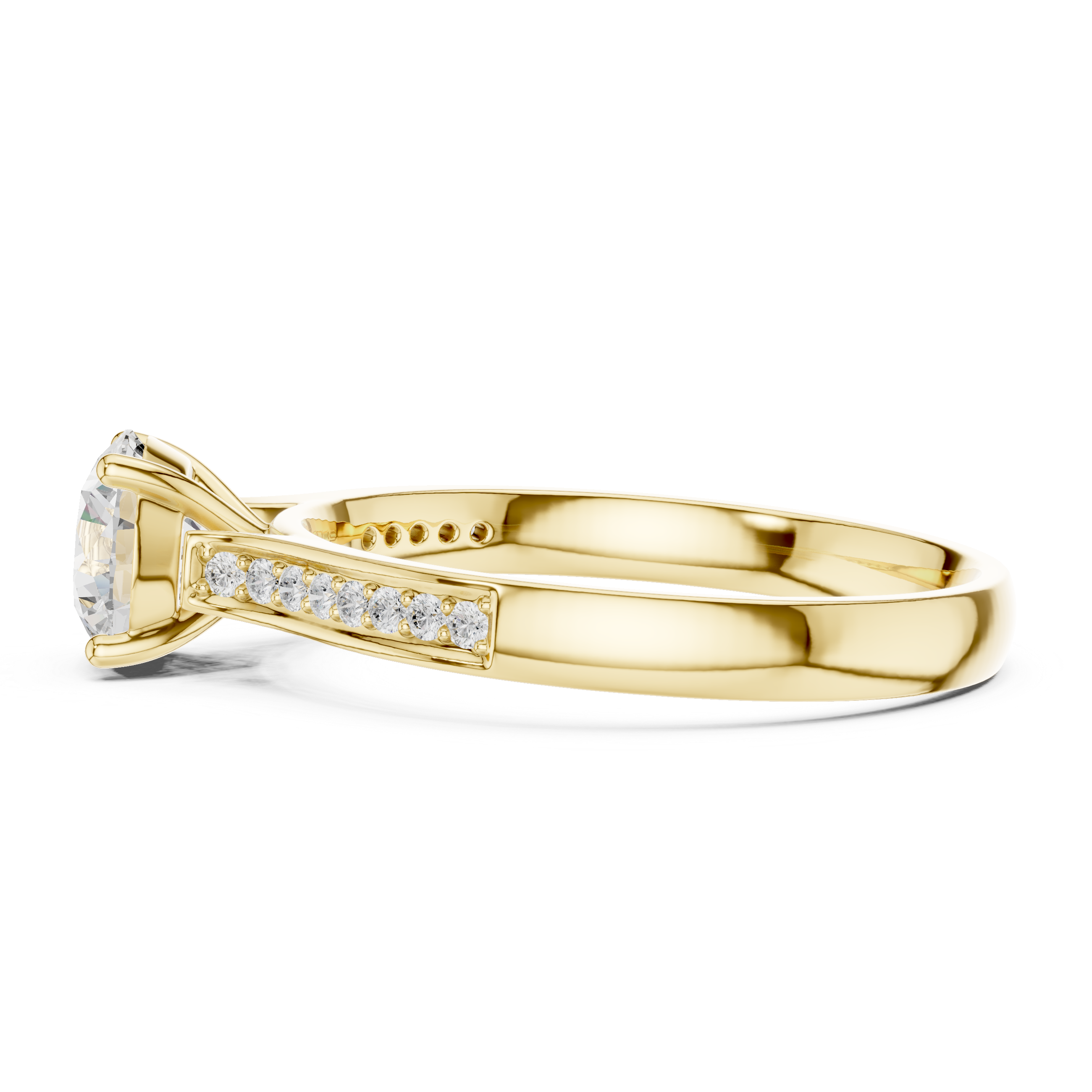 Designer floral diamond ring inspired by blooming flower patterns.