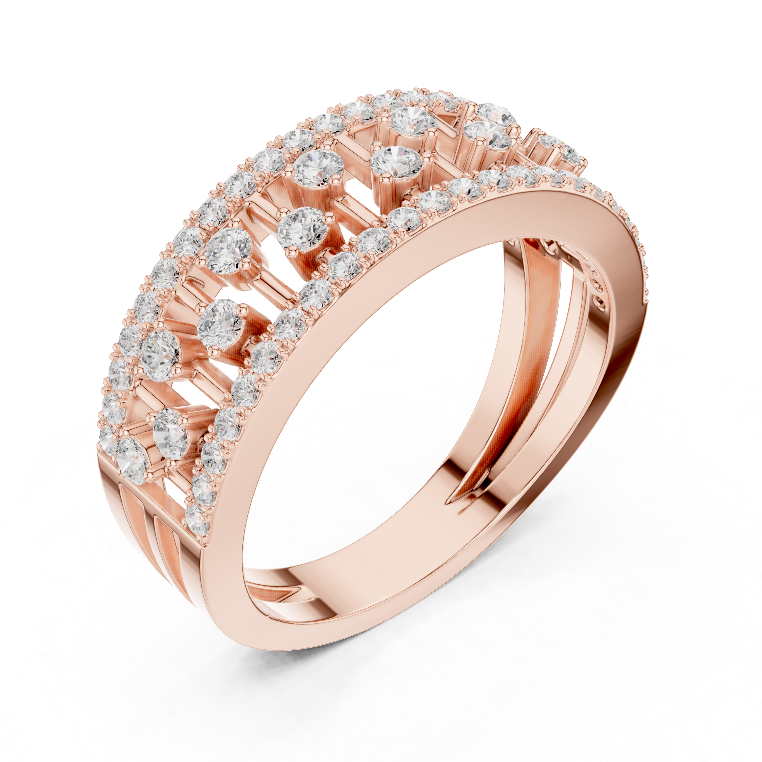Designer diamond link bracelet with sparkling stone accents.