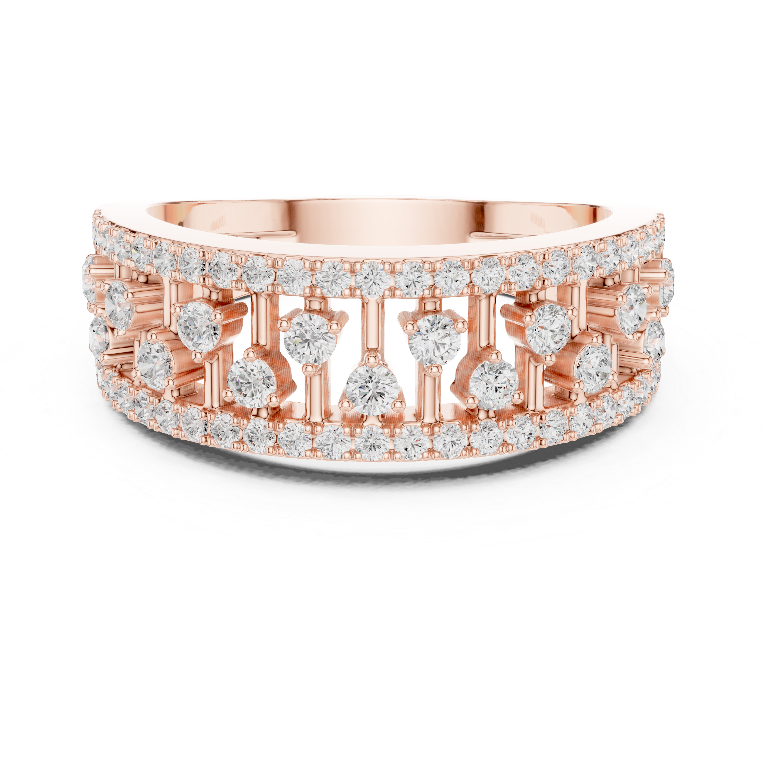Luxury gemstone bracelet featuring alternating colored stones.