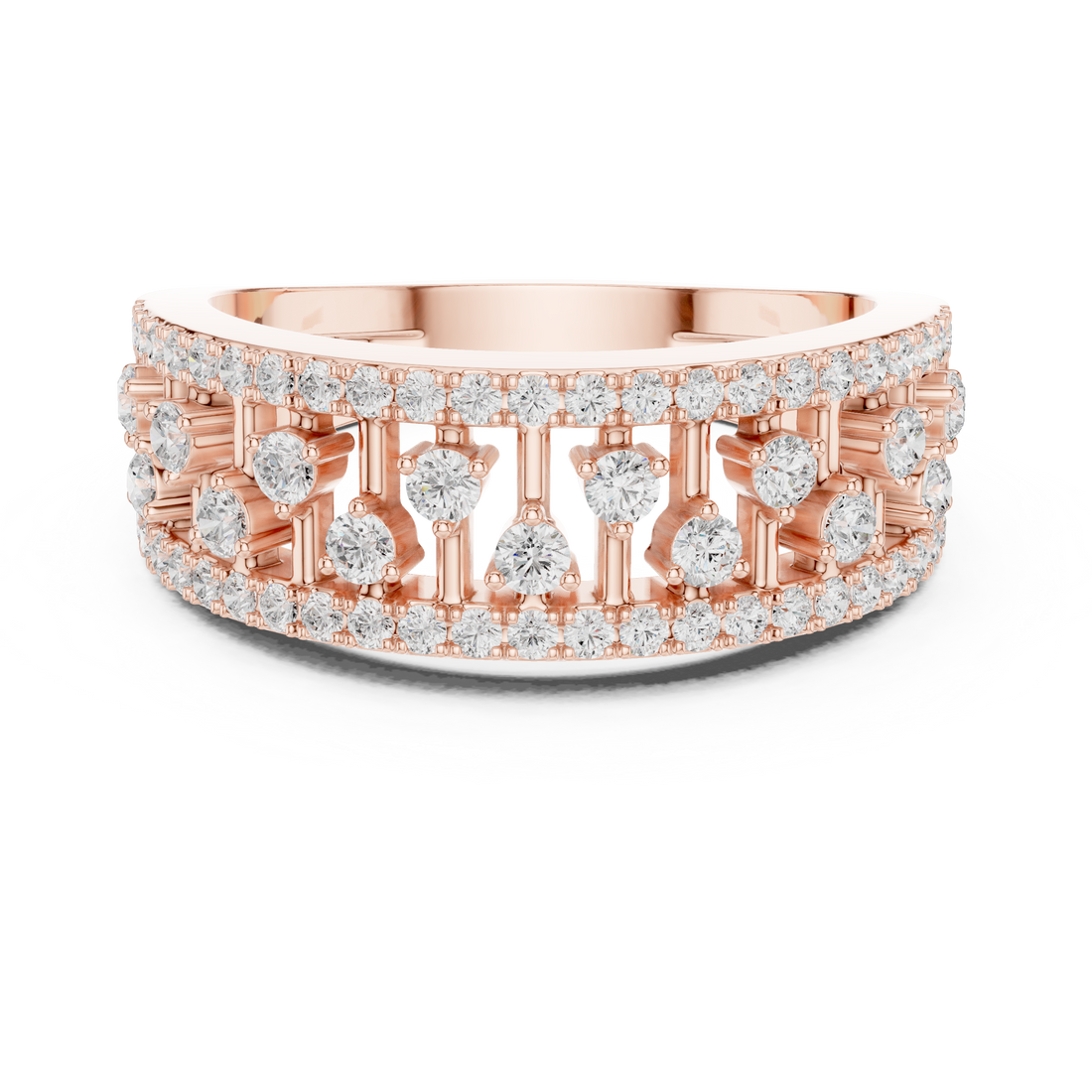 Luxury gemstone bracelet featuring alternating colored stones.