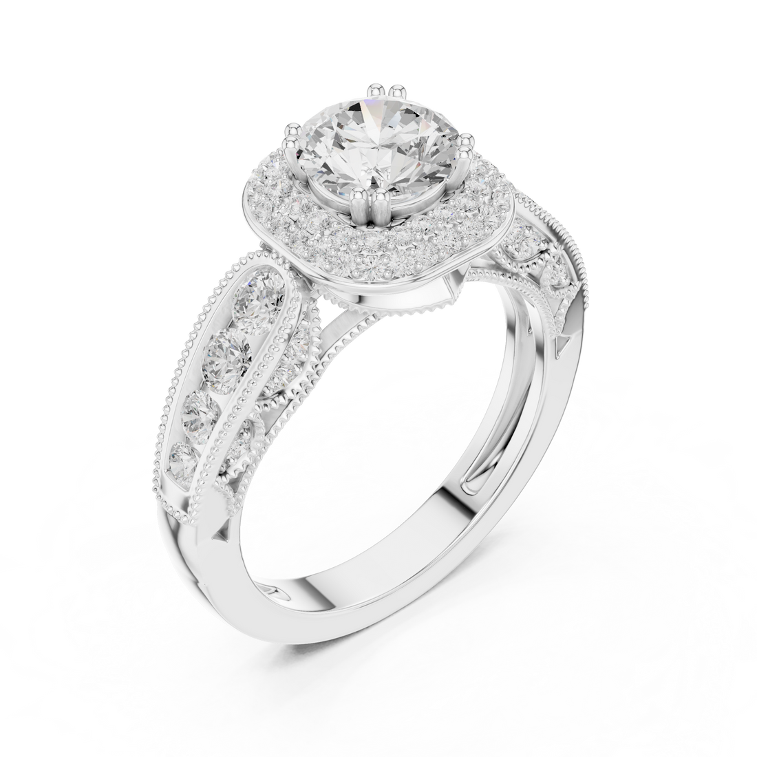 Elegant nose pin featuring tiny solitaire diamond in sleek gold mount.