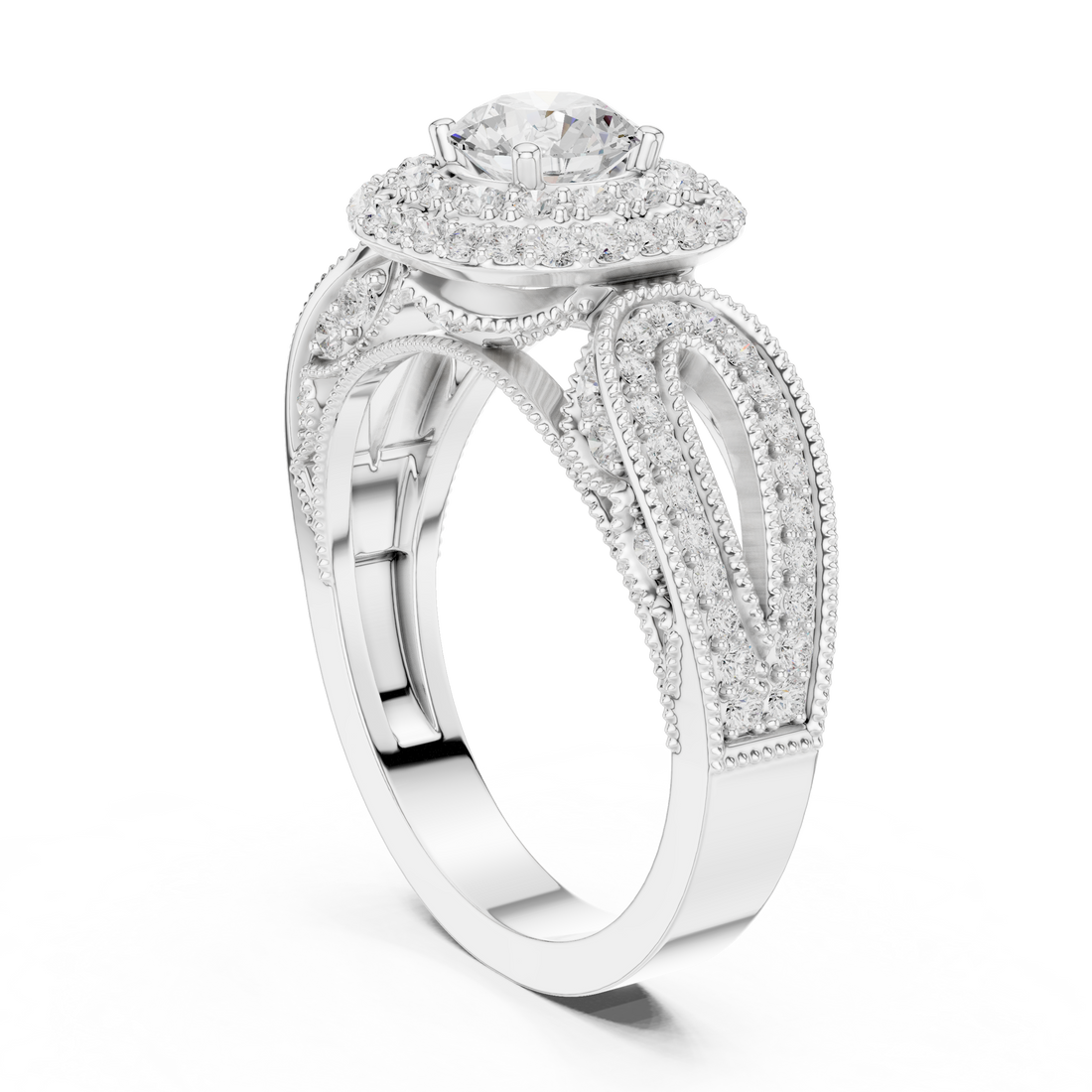 Traditional gold toe ring featuring engraved floral patterns.