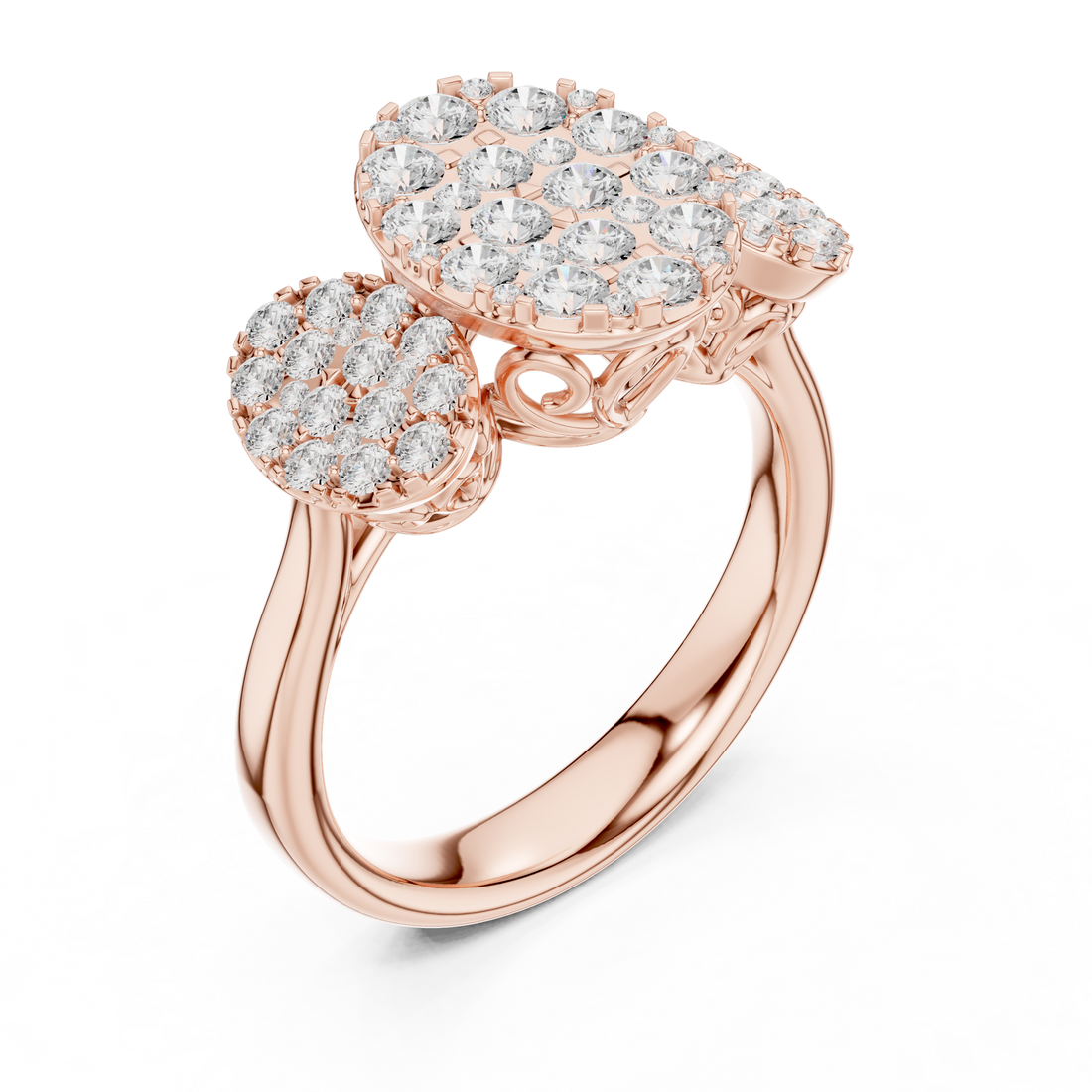 Modern open ring featuring adjustable dual-end design.