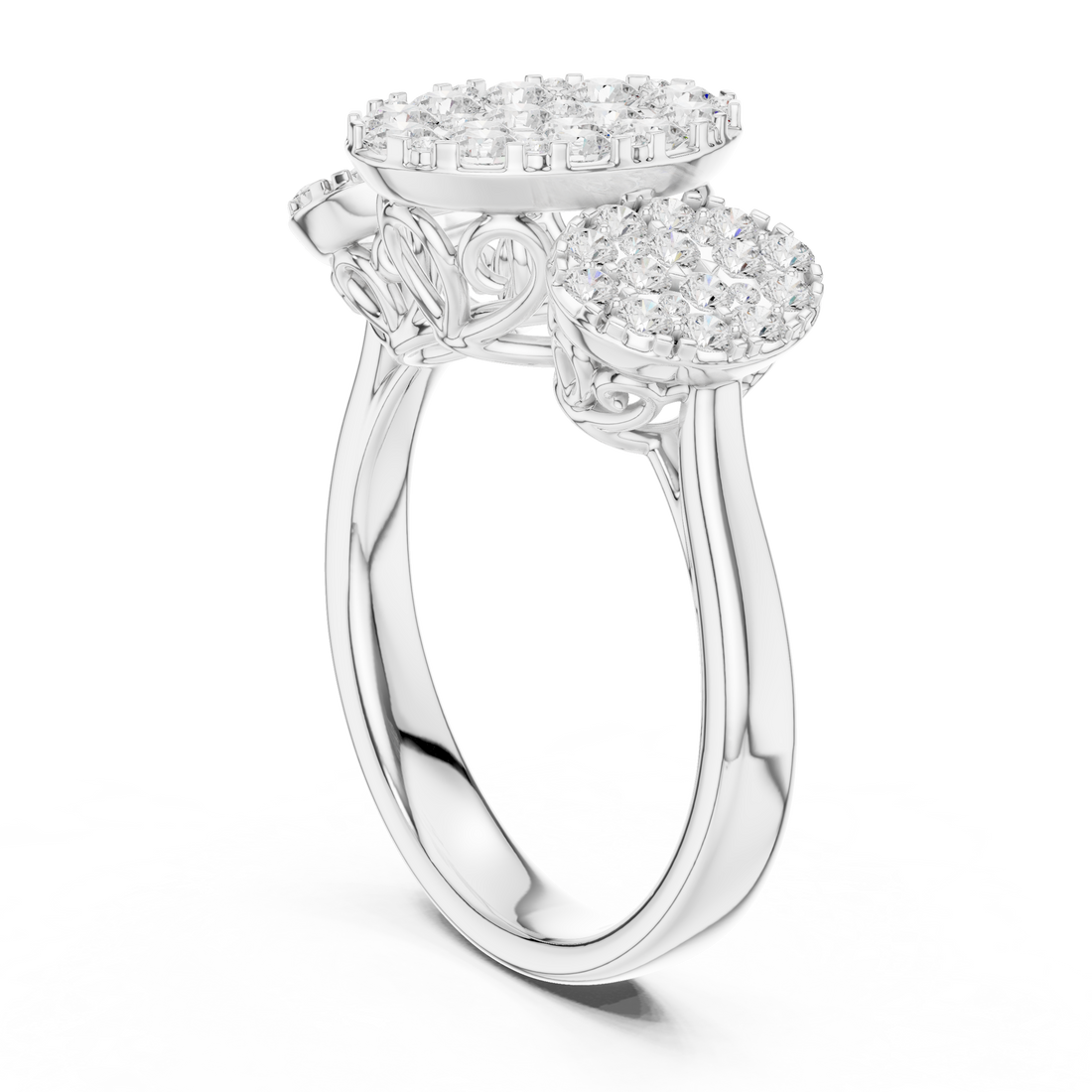 Luxury designer ring featuring artistic sculptural appearance.