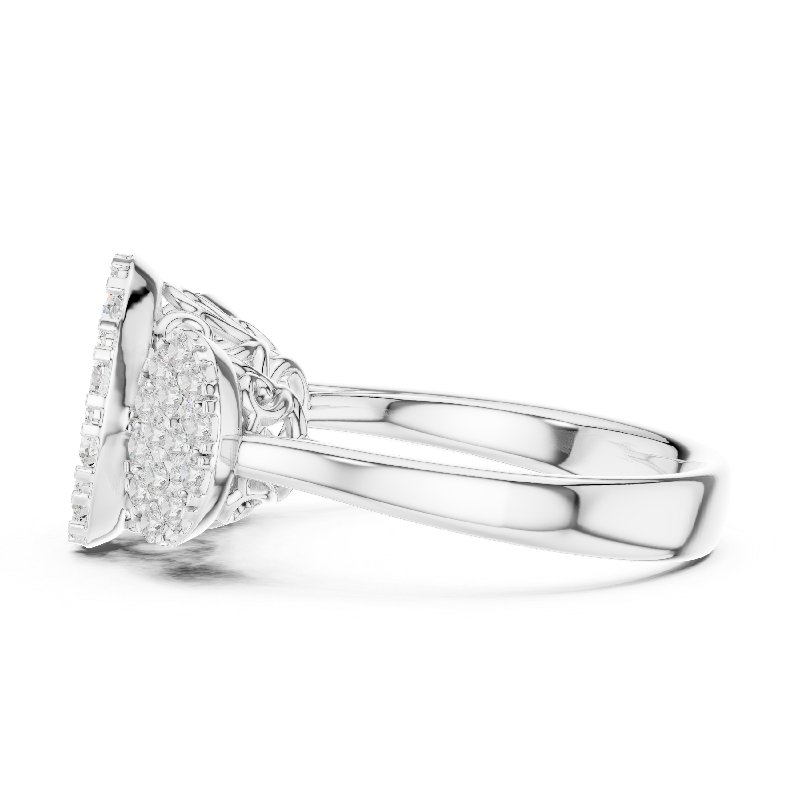 Luxury diamond drop earrings featuring sparkling brilliance.