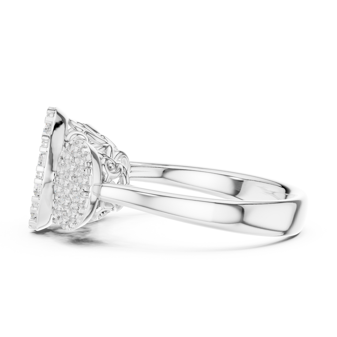 Luxury diamond drop earrings featuring sparkling brilliance.