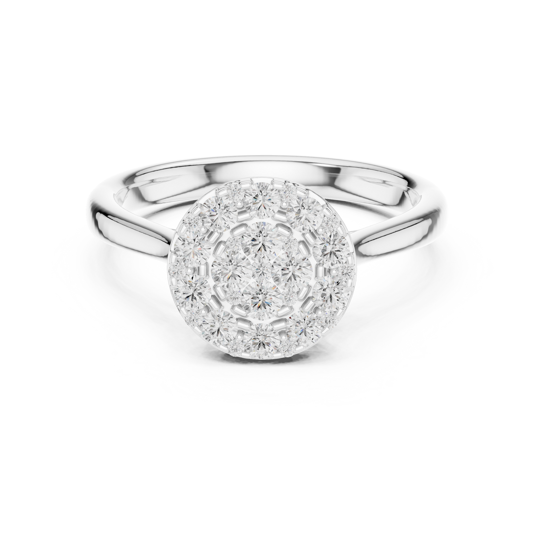 Stylish engagement jewellery set featuring modern elegant design.