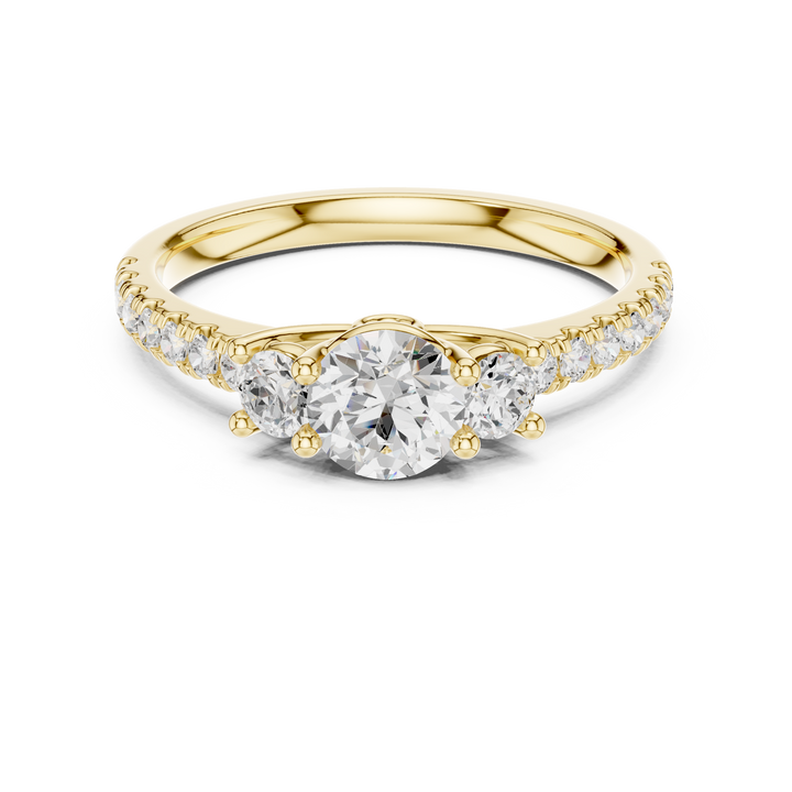 Elegant gemstone cocktail ring featuring oversized colorful stone centerpiece.