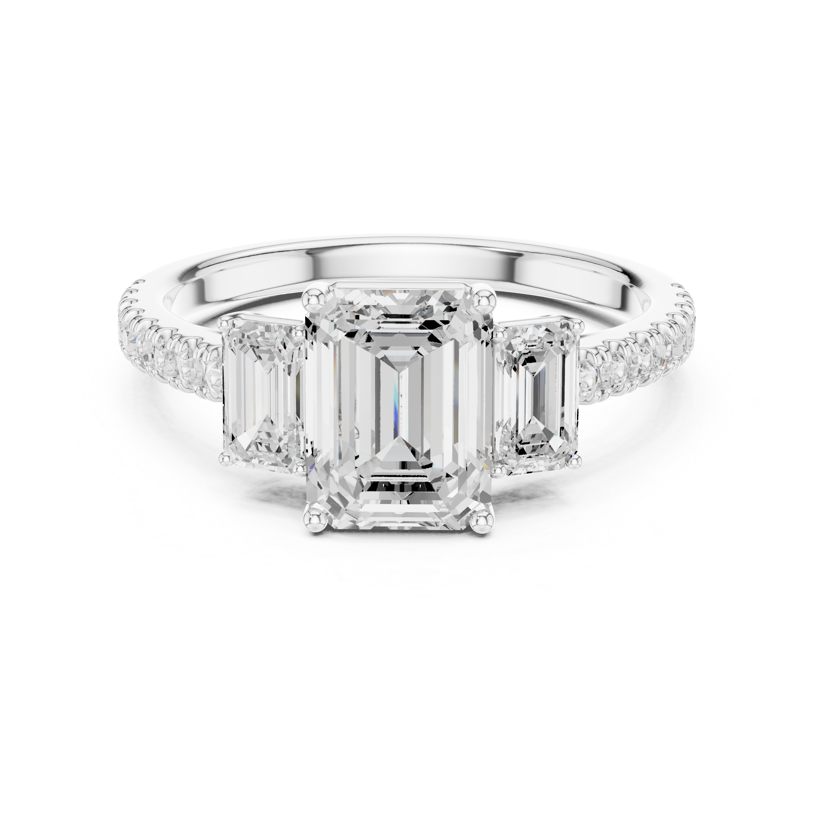 Stylish engagement jewellery set featuring modern elegant design.