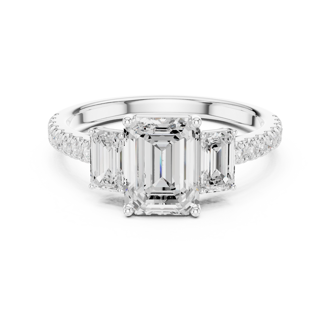 Stylish engagement jewellery set featuring modern elegant design.