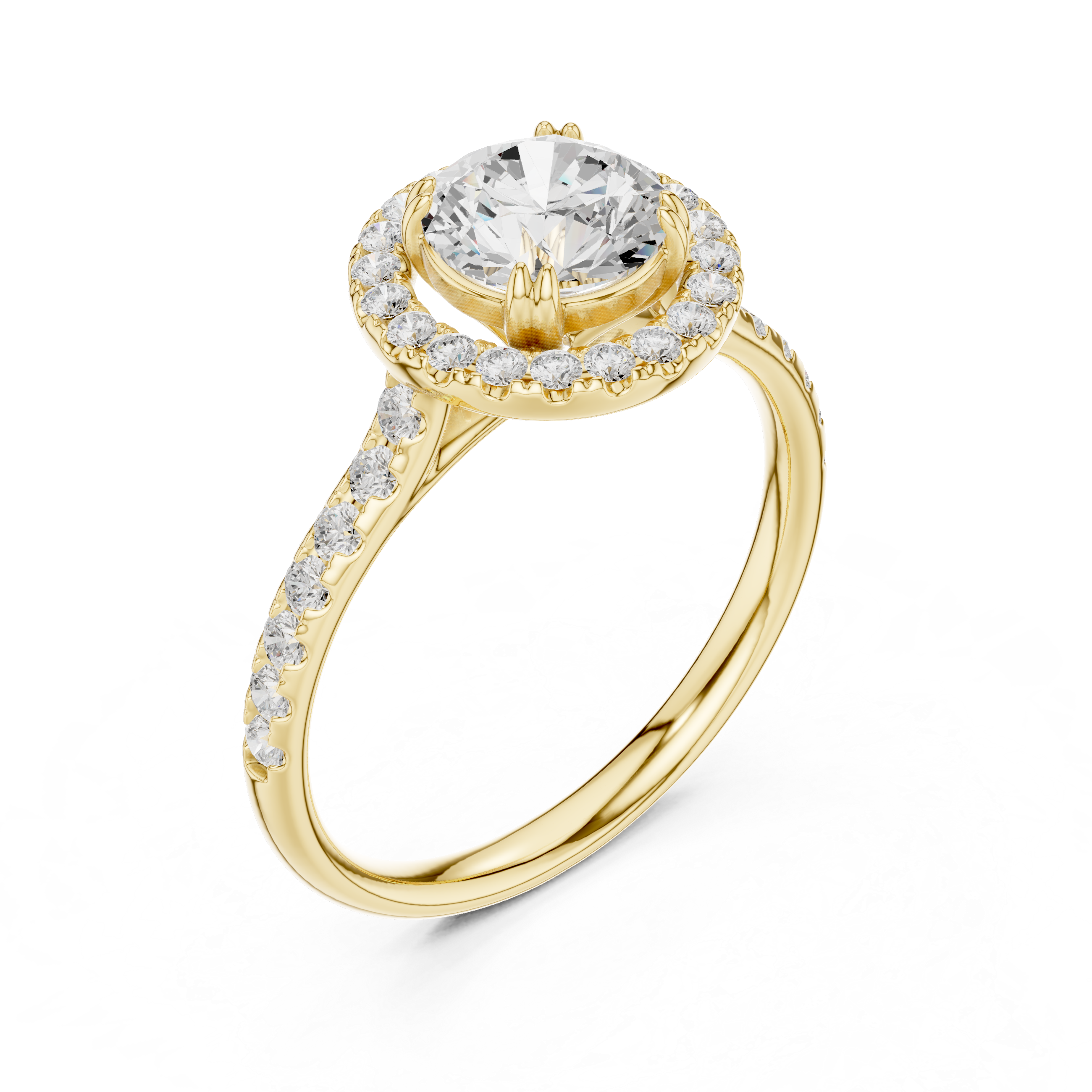 Modern three-stone diamond ring symbolizing past present and future with elegant design.