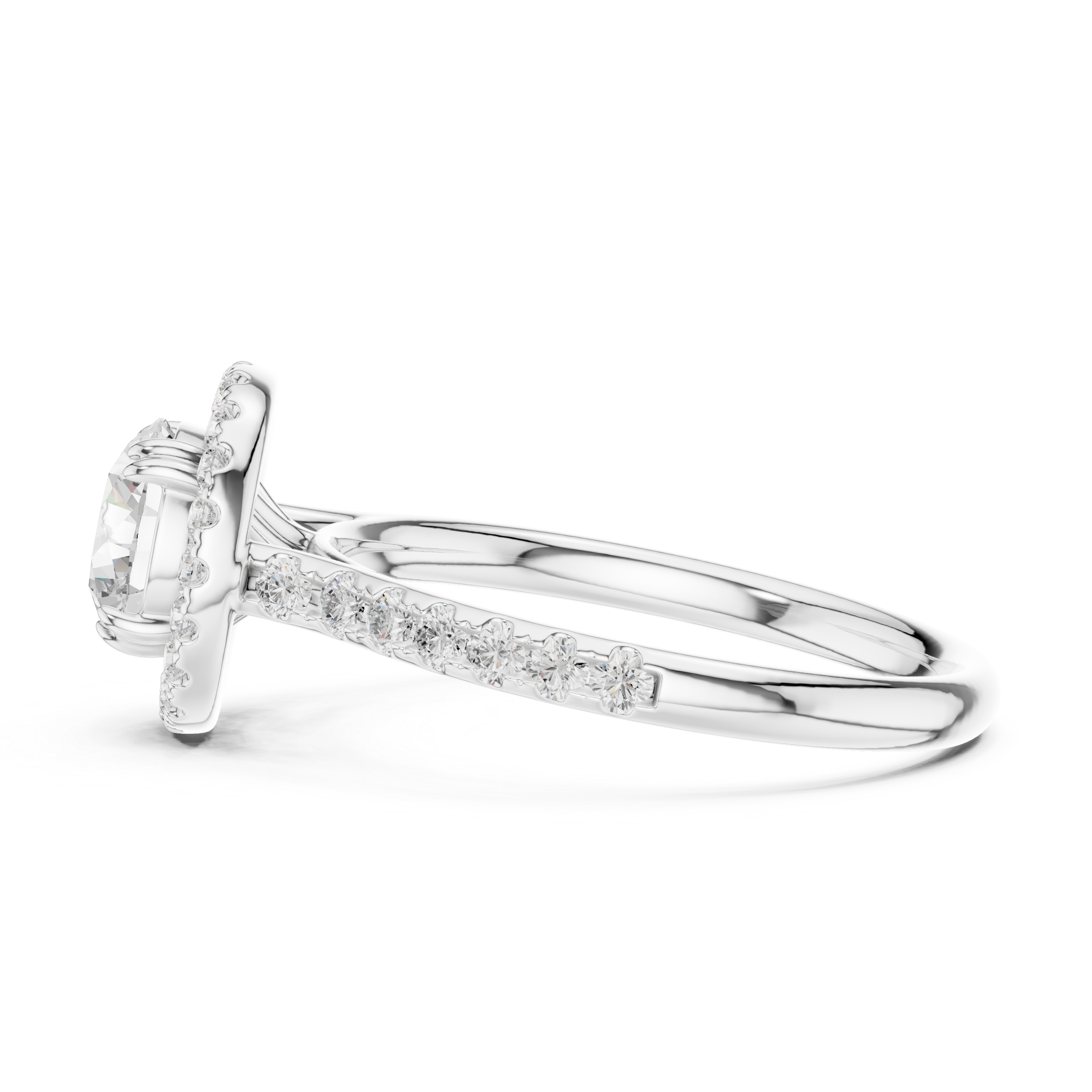 Minimalist thin band ring with tiny diamond accents and sleek modern look.