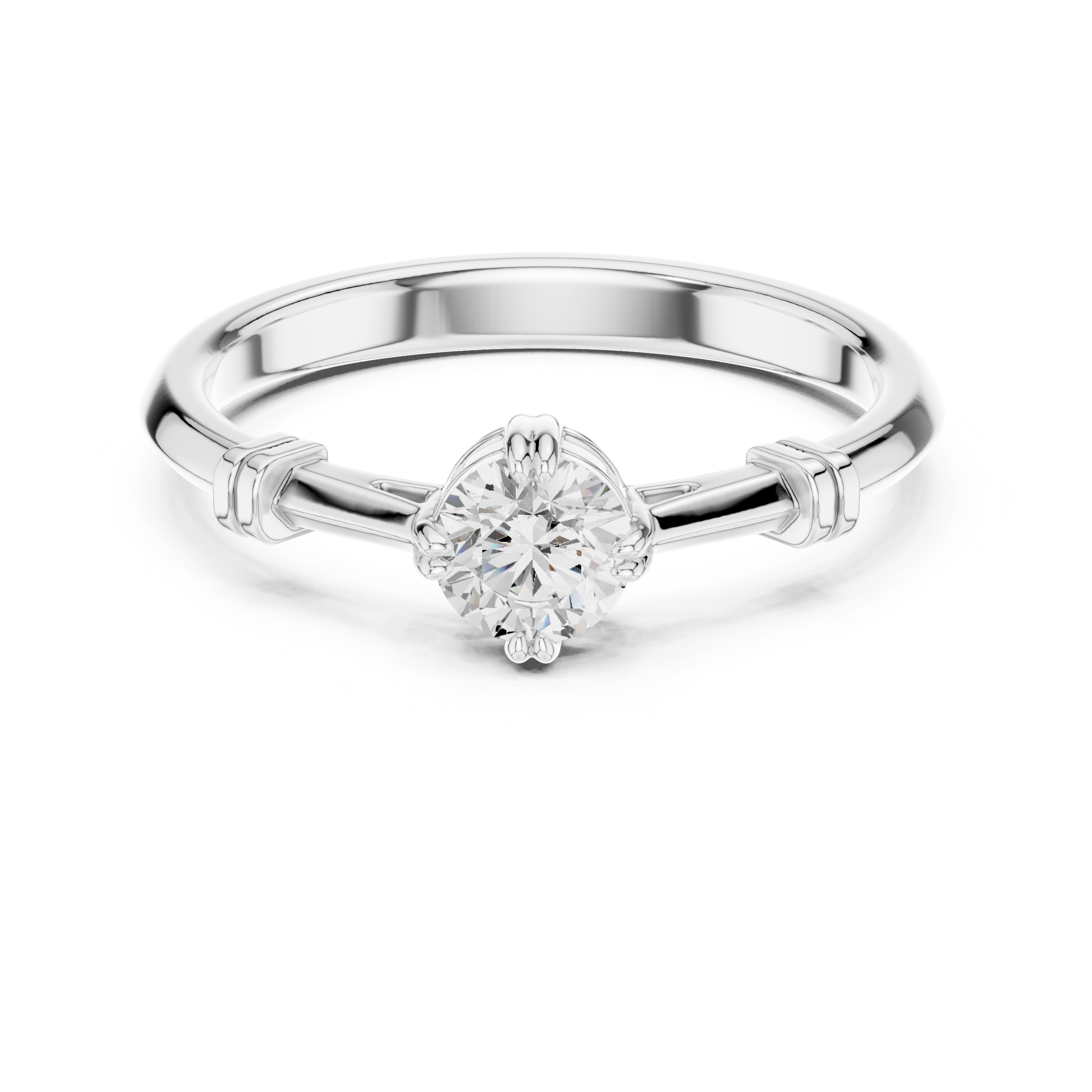 Luxury diamond nose ring with intricate detailing and sparkle.