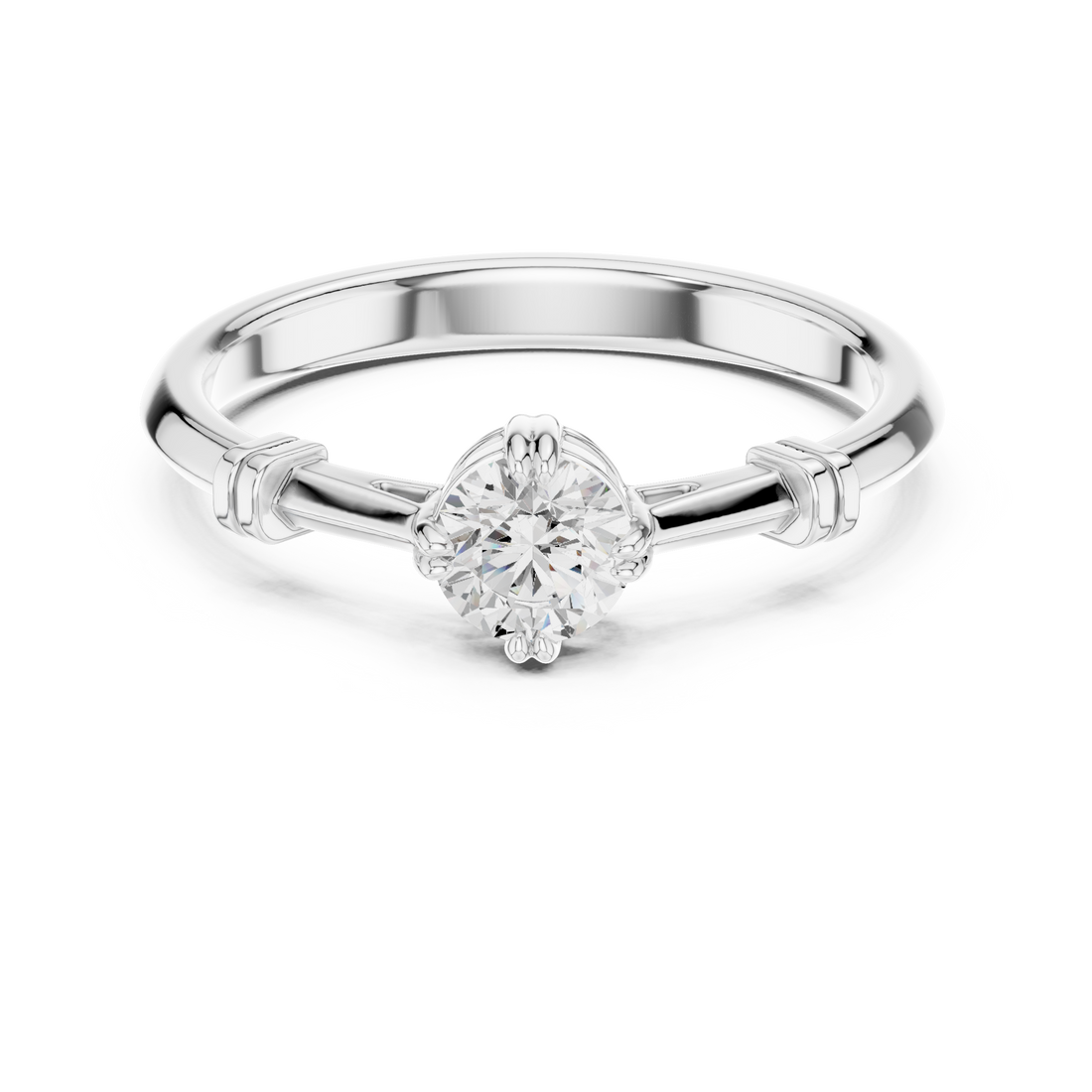 Luxury diamond nose ring with intricate detailing and sparkle.