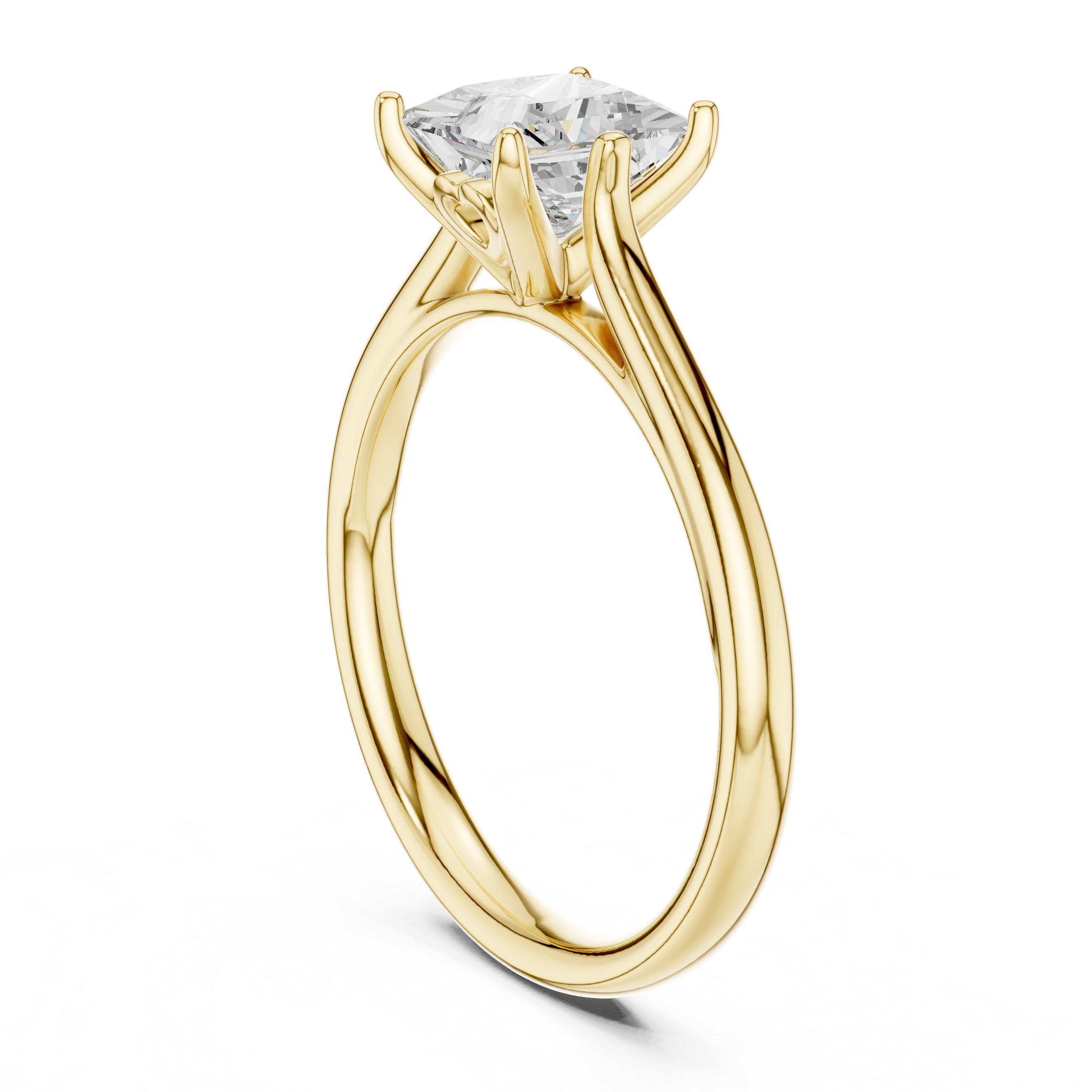 Luxury men's diamond band featuring row of sparkling stones.