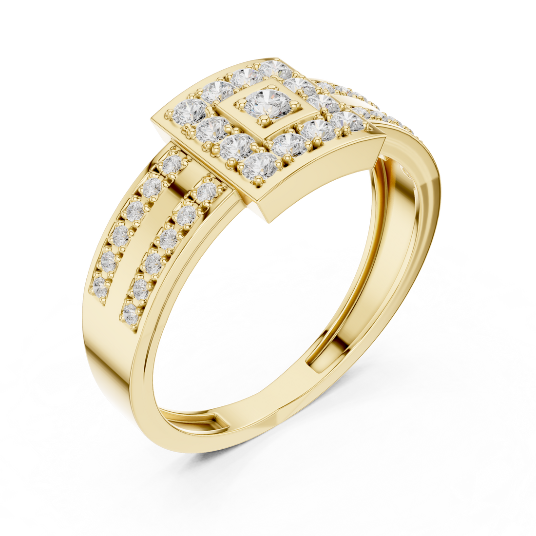Traditional nose ring featuring circular gold hoop with decorative bead.