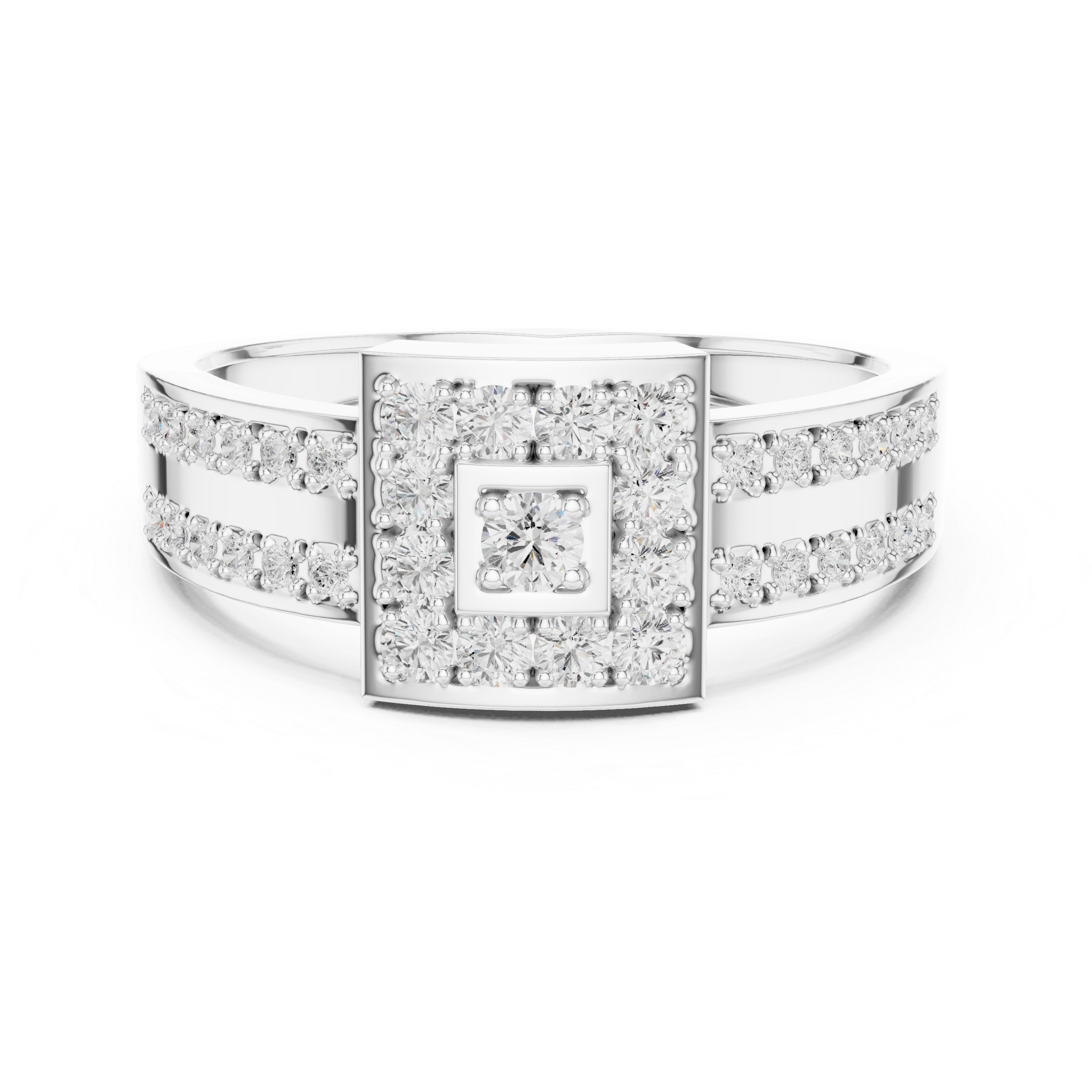 Luxury diamond nose ring with intricate detailing and sparkle.