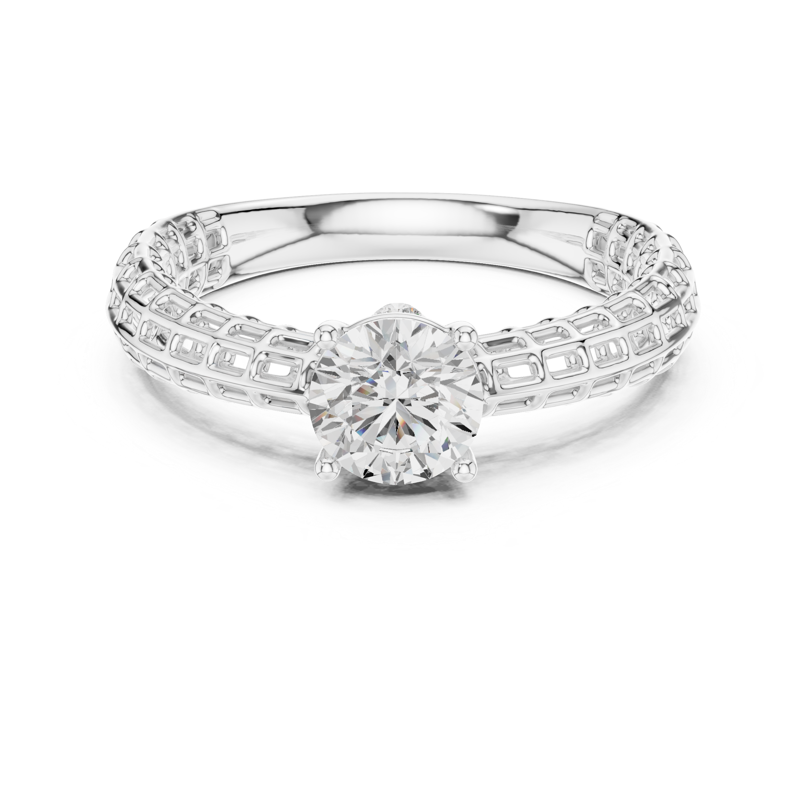 Stylish engagement jewellery set featuring modern elegant design.