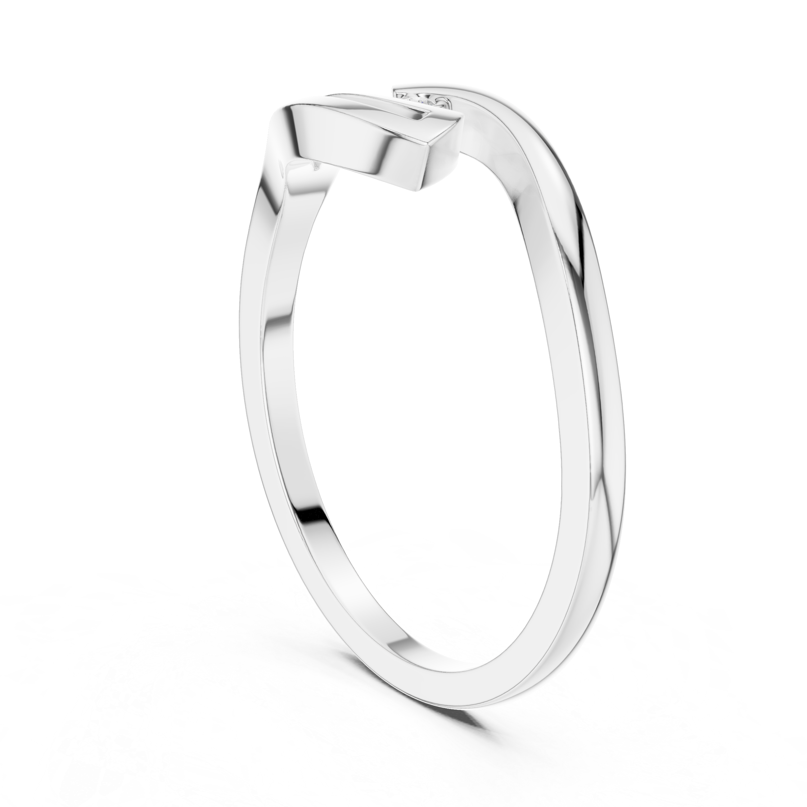Modern diamond pendant featuring minimalist design.
