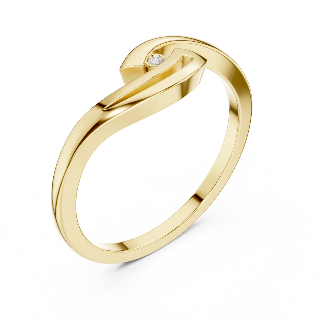 Classic eternity band featuring continuous diamond circle.
