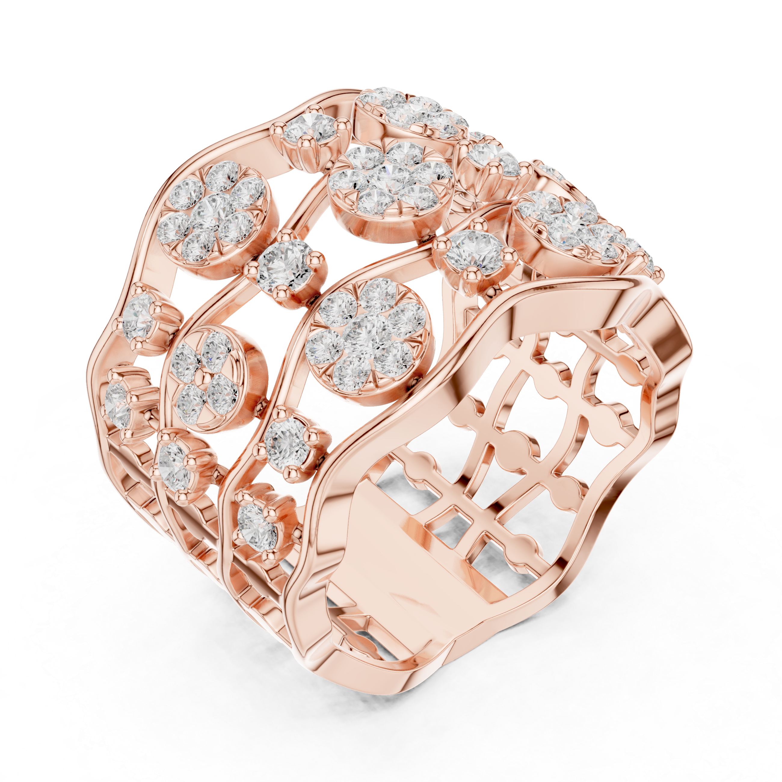 Luxury diamond stud earrings featuring brilliant-cut stones.