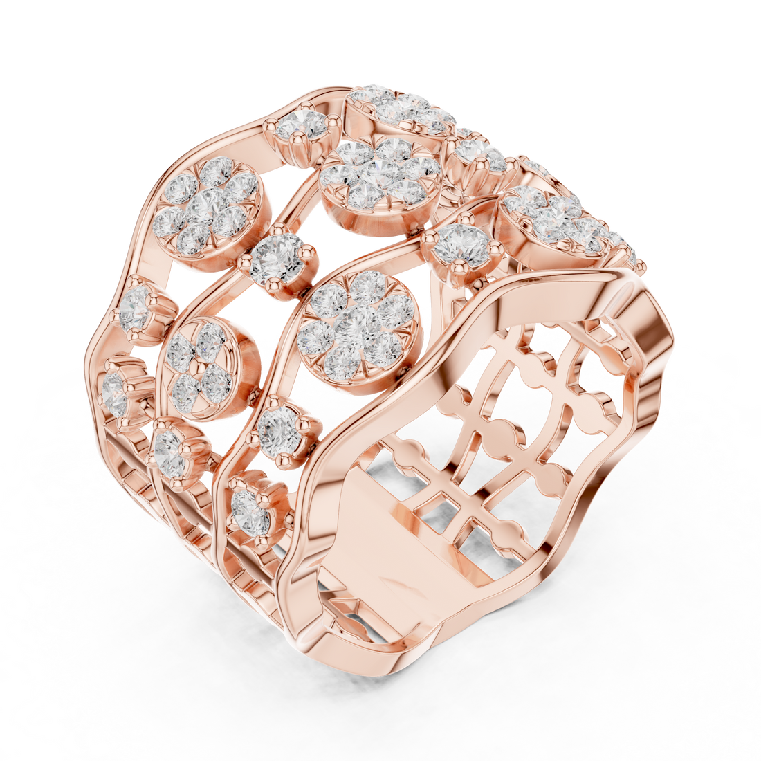 Luxury diamond stud earrings featuring brilliant-cut stones.