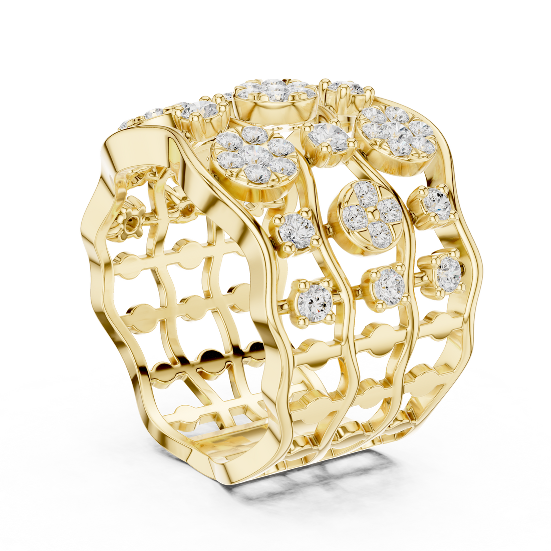 Stylish marquise diamond ring with elongated shape and delicate prong setting.