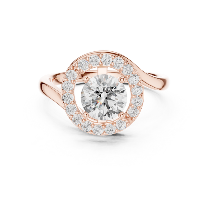 Stylish knot design ring symbolizing love and unity with polished finish.