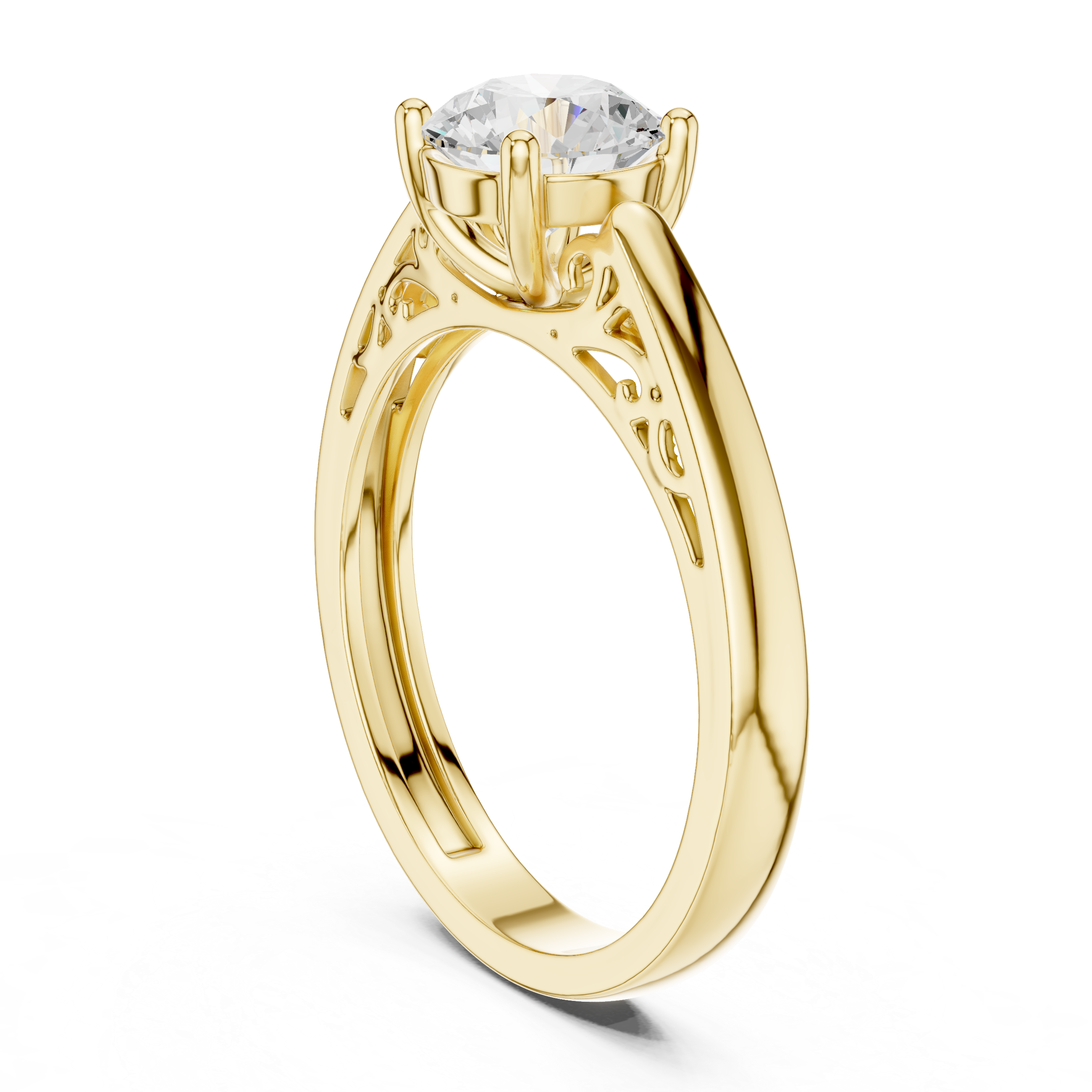 Stylish marquise diamond ring with elongated shape and delicate prong setting.